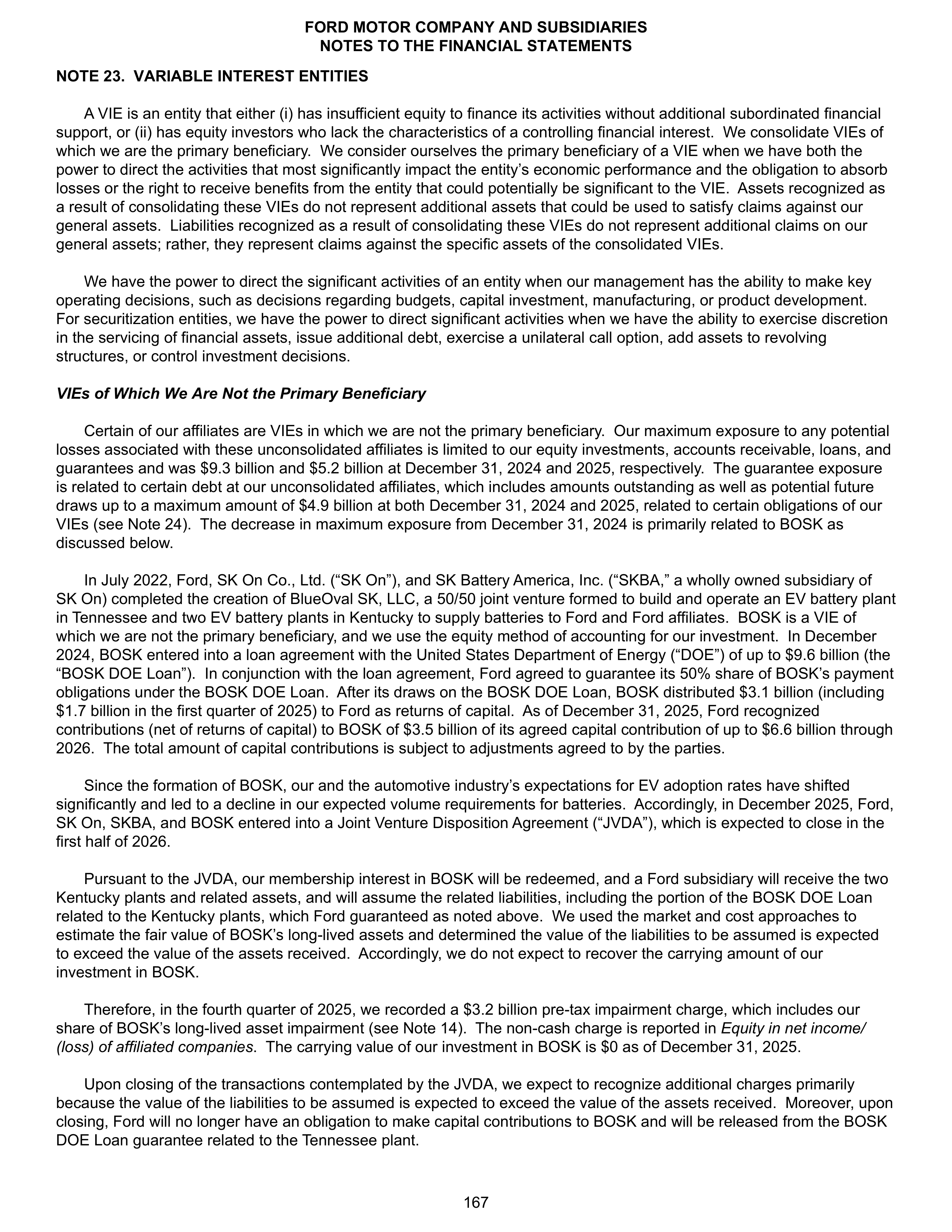 Ford Annual Report — page 173