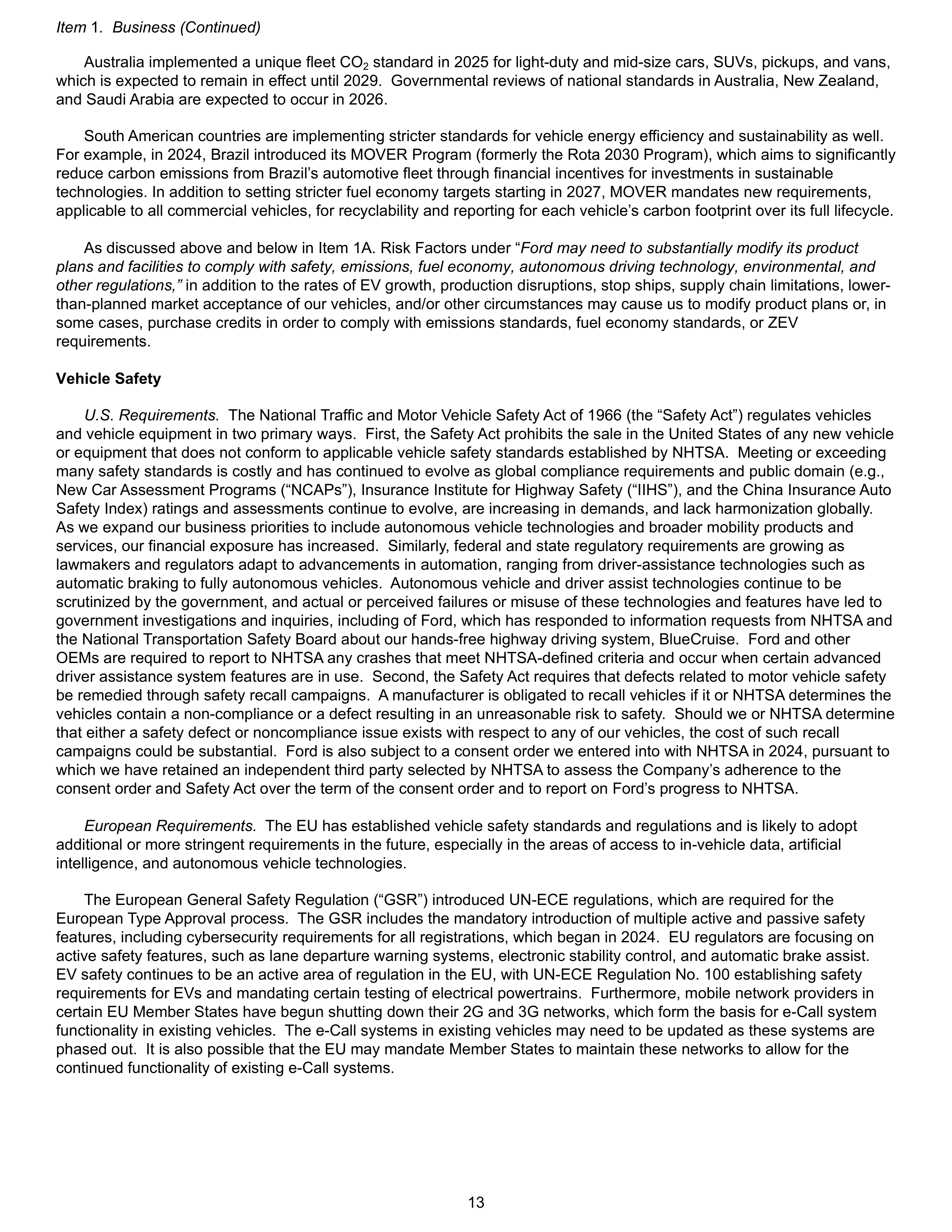 Ford Annual Report — page 19