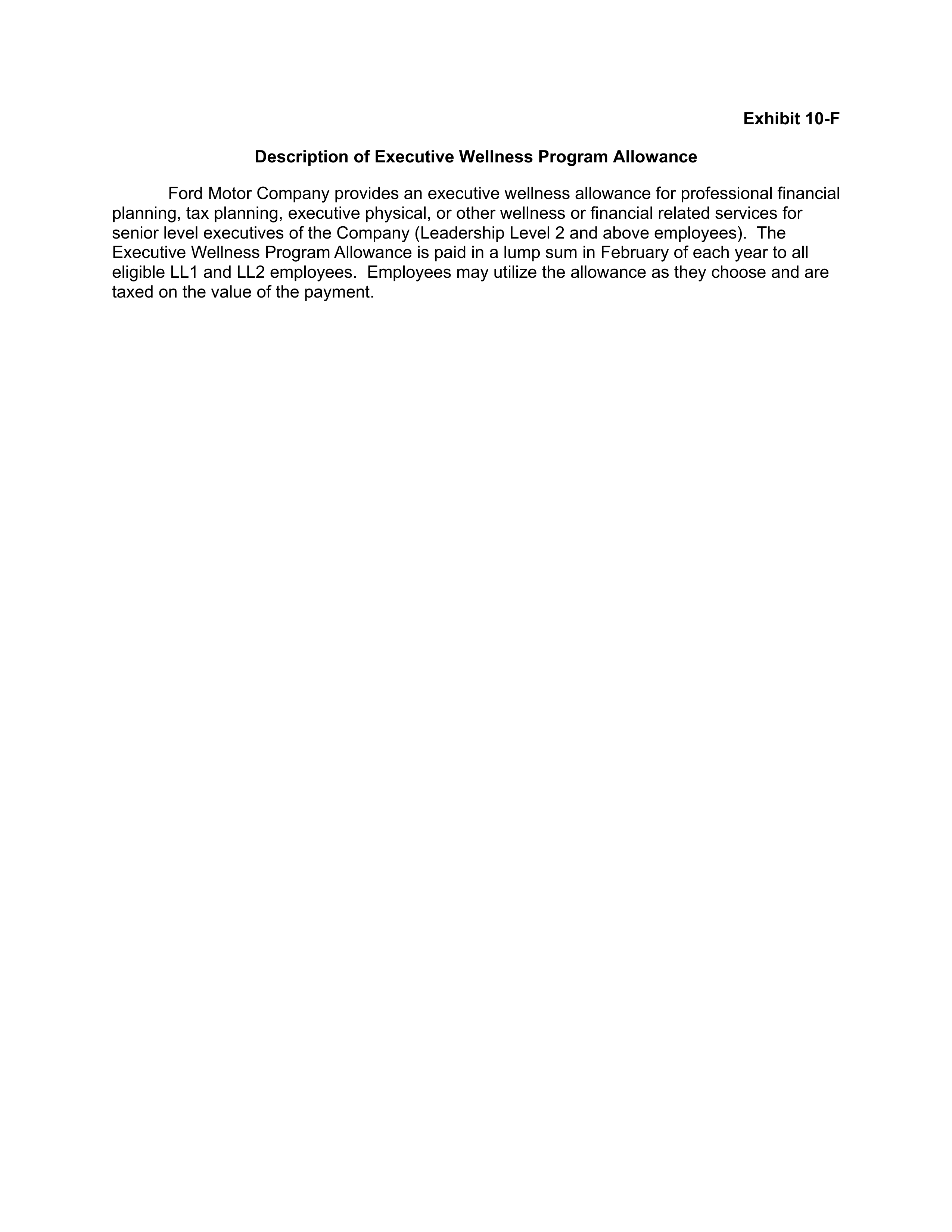 Ford Annual Report — page 191