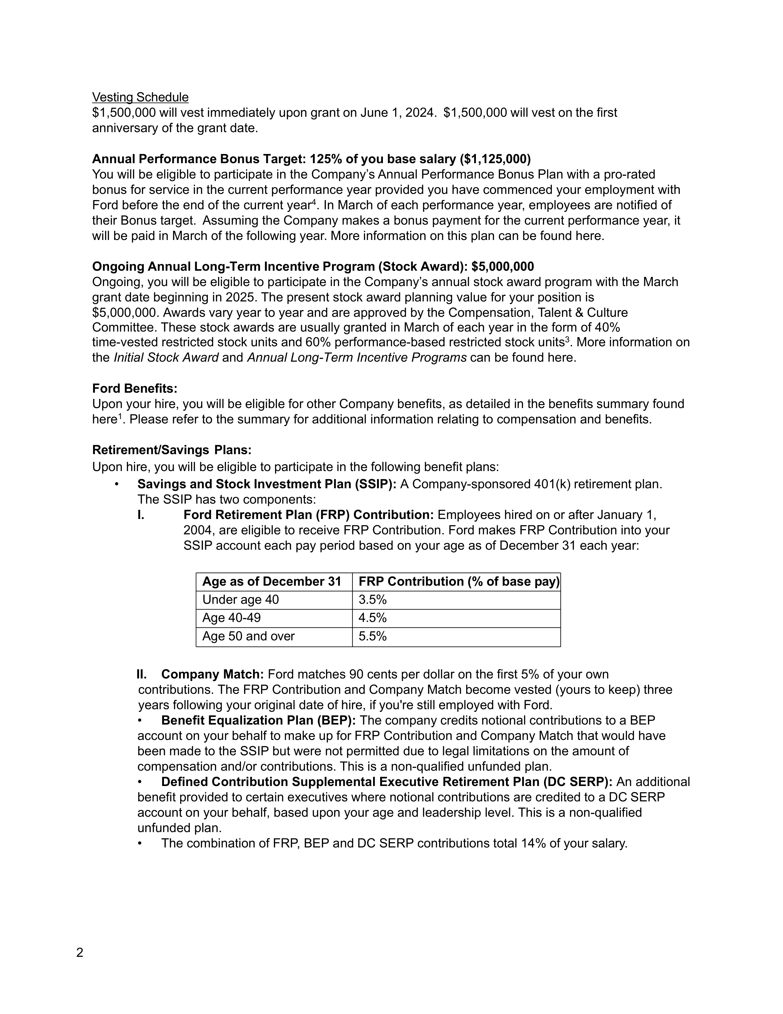 Ford Annual Report — page 193