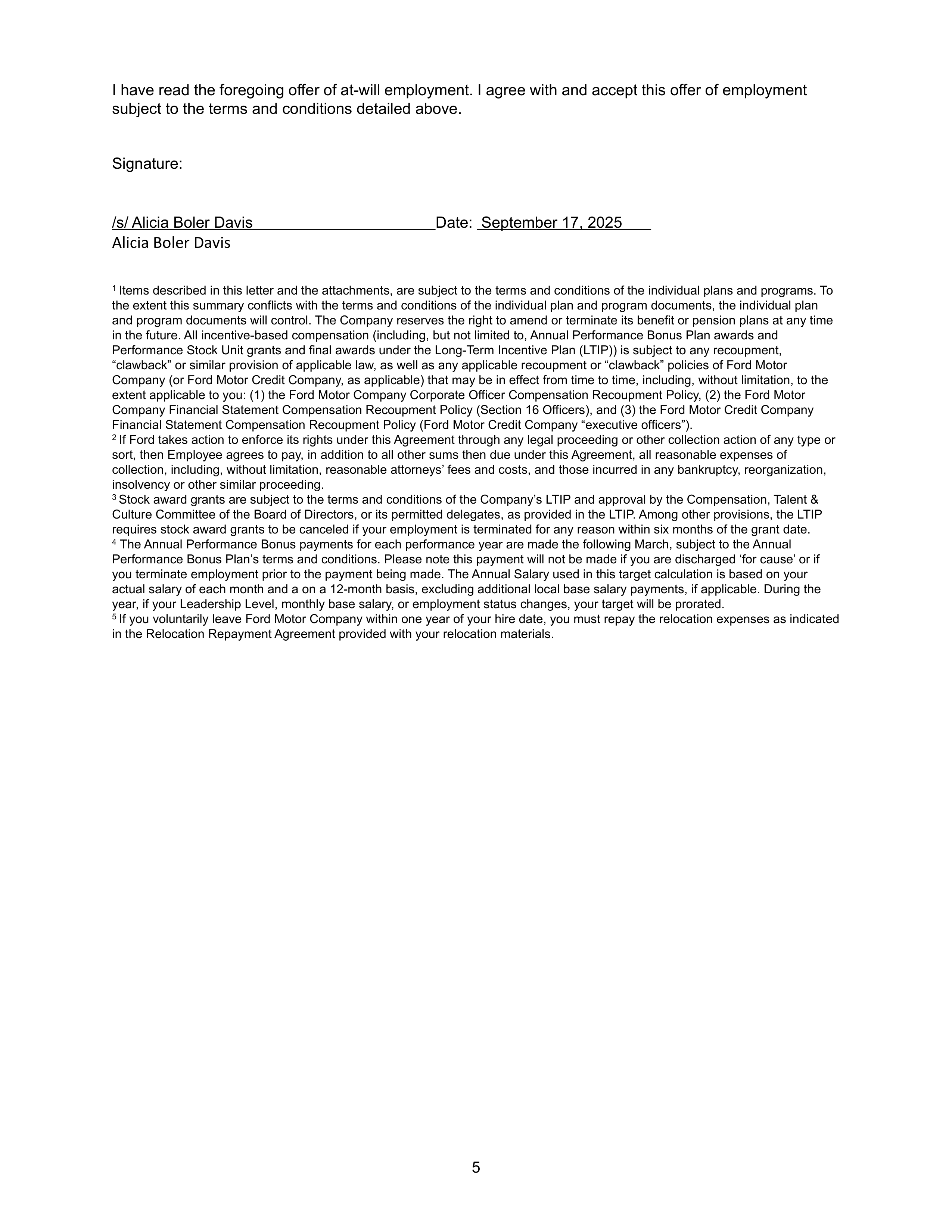 Ford Annual Report — page 201