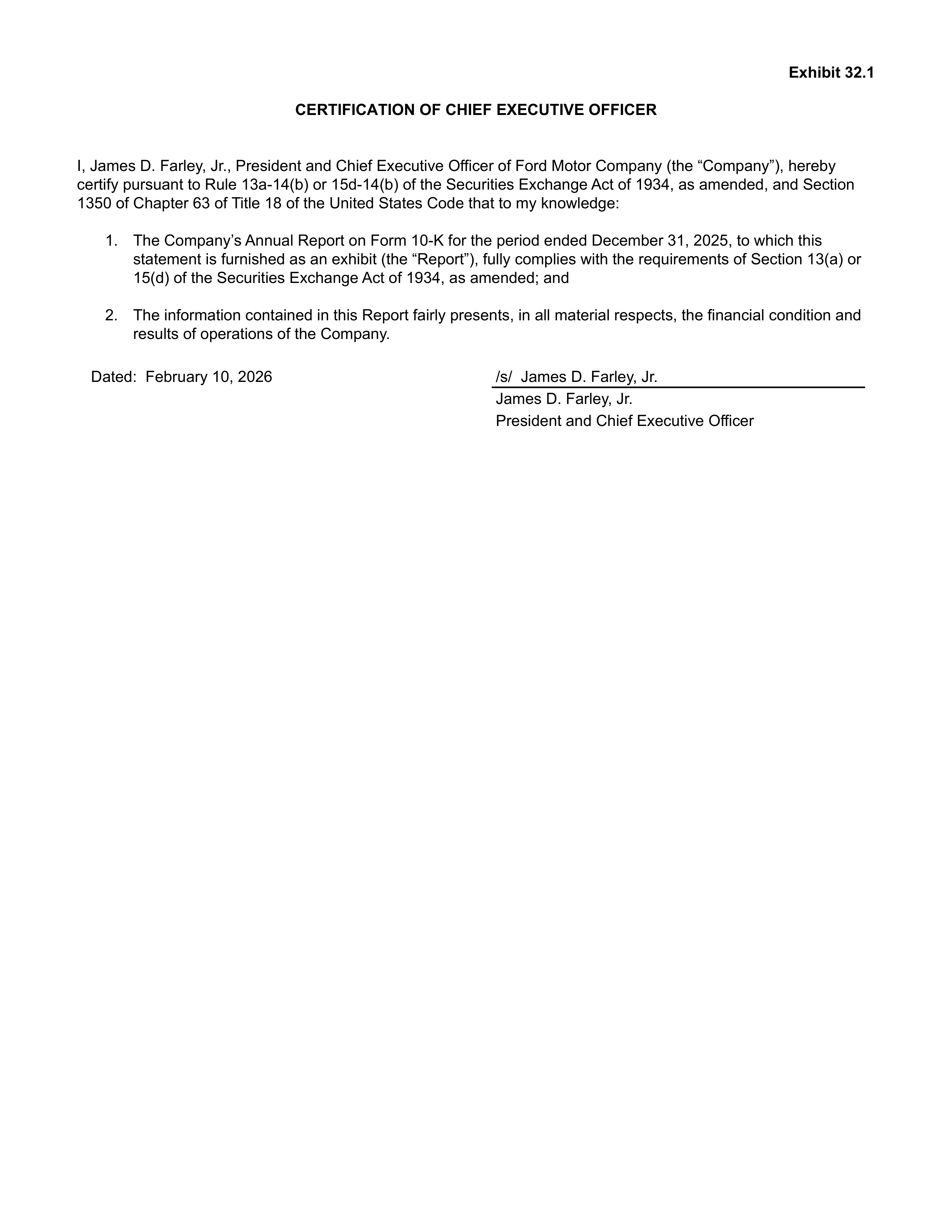 Ford Annual Report — page 208
