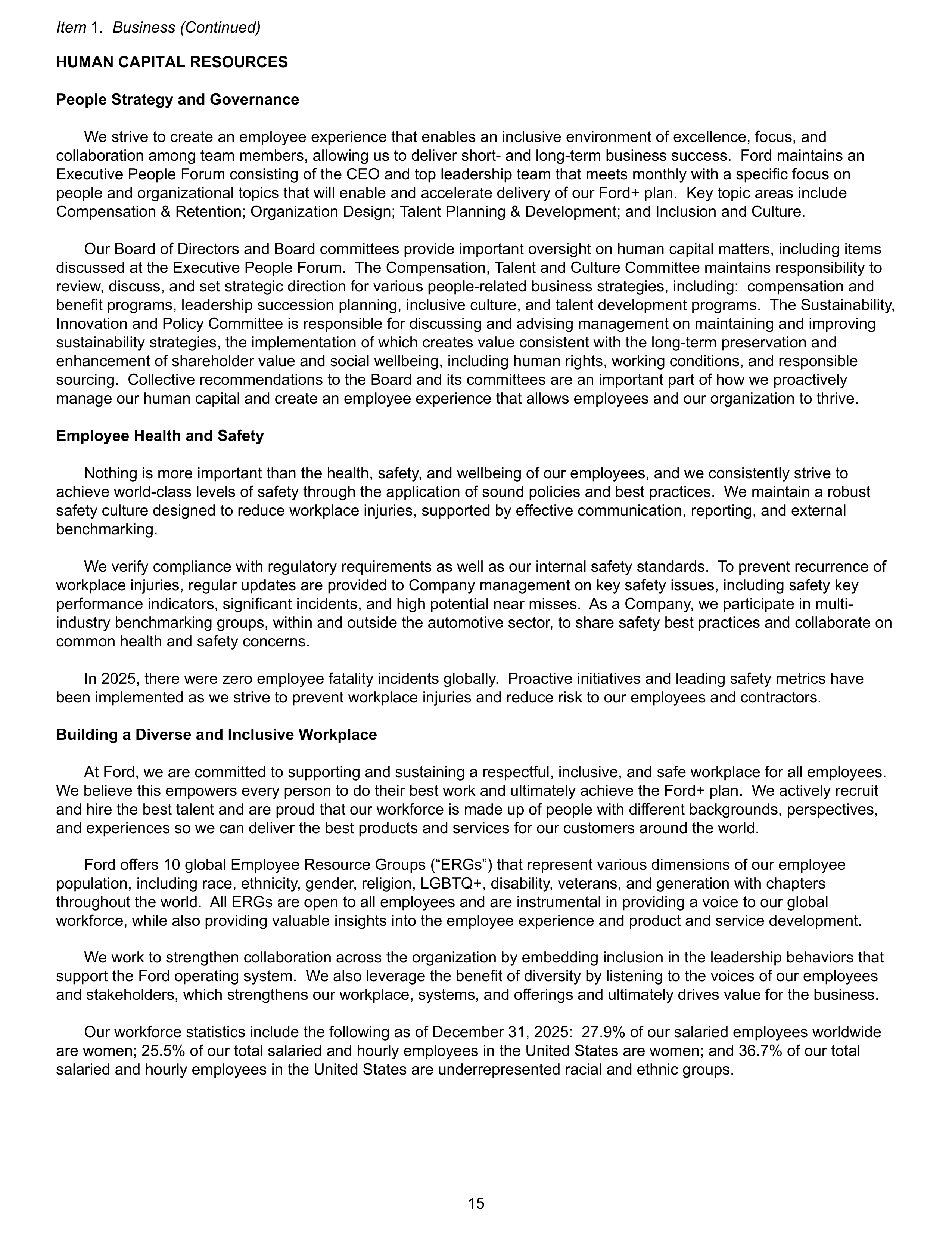 Ford Annual Report — page 21