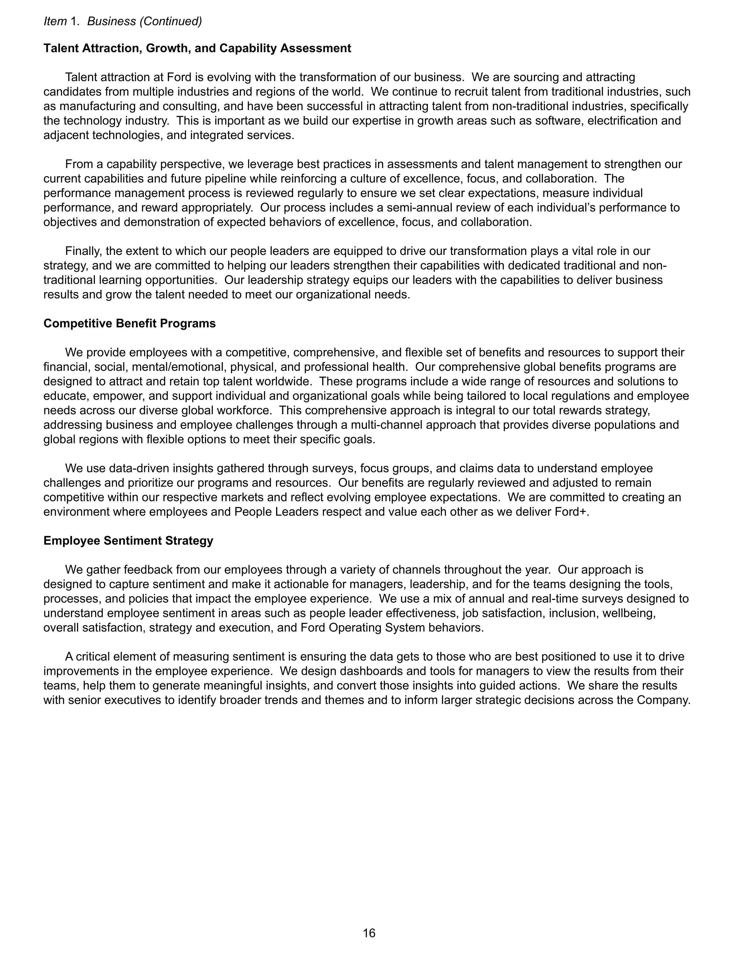 Ford Annual Report — page 22