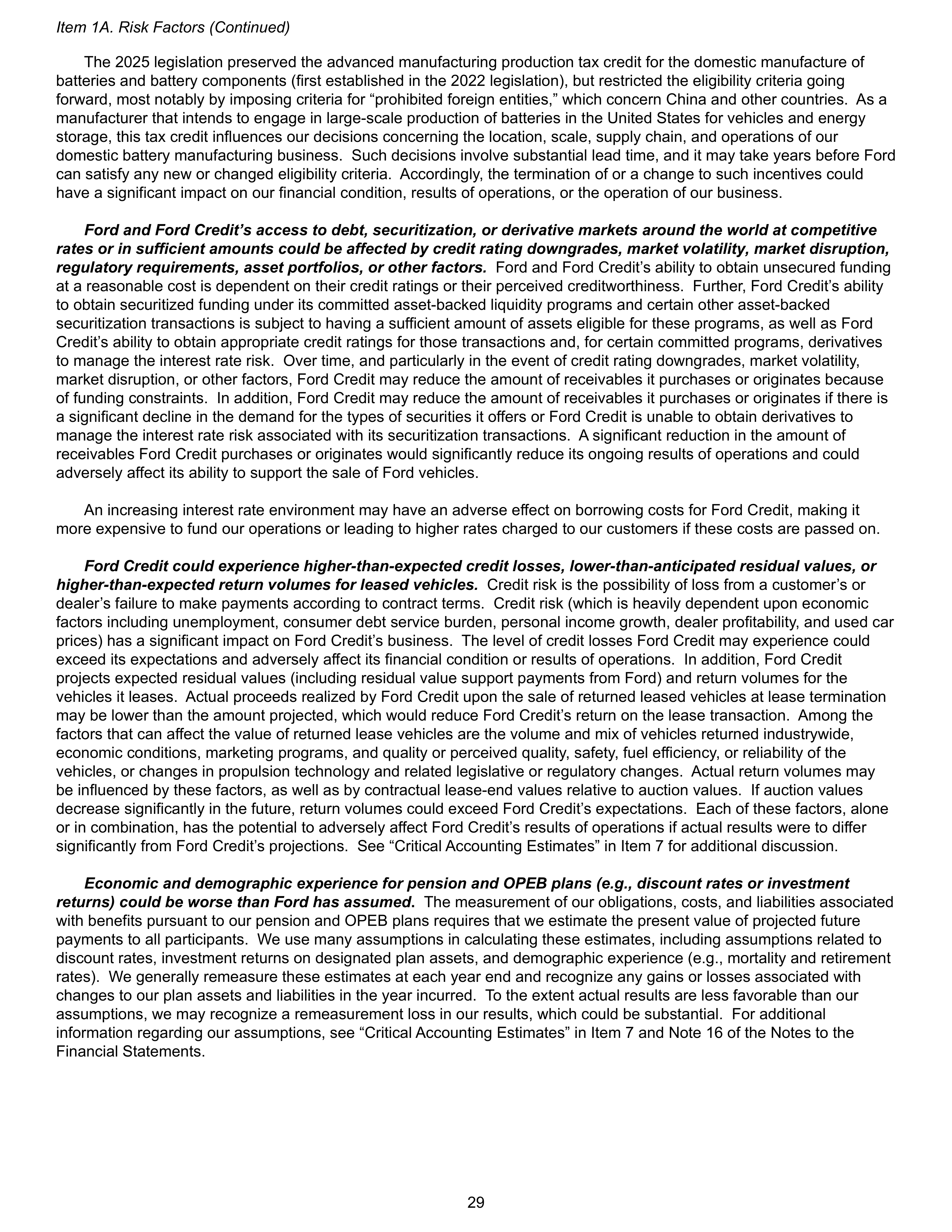 Ford Annual Report — page 35