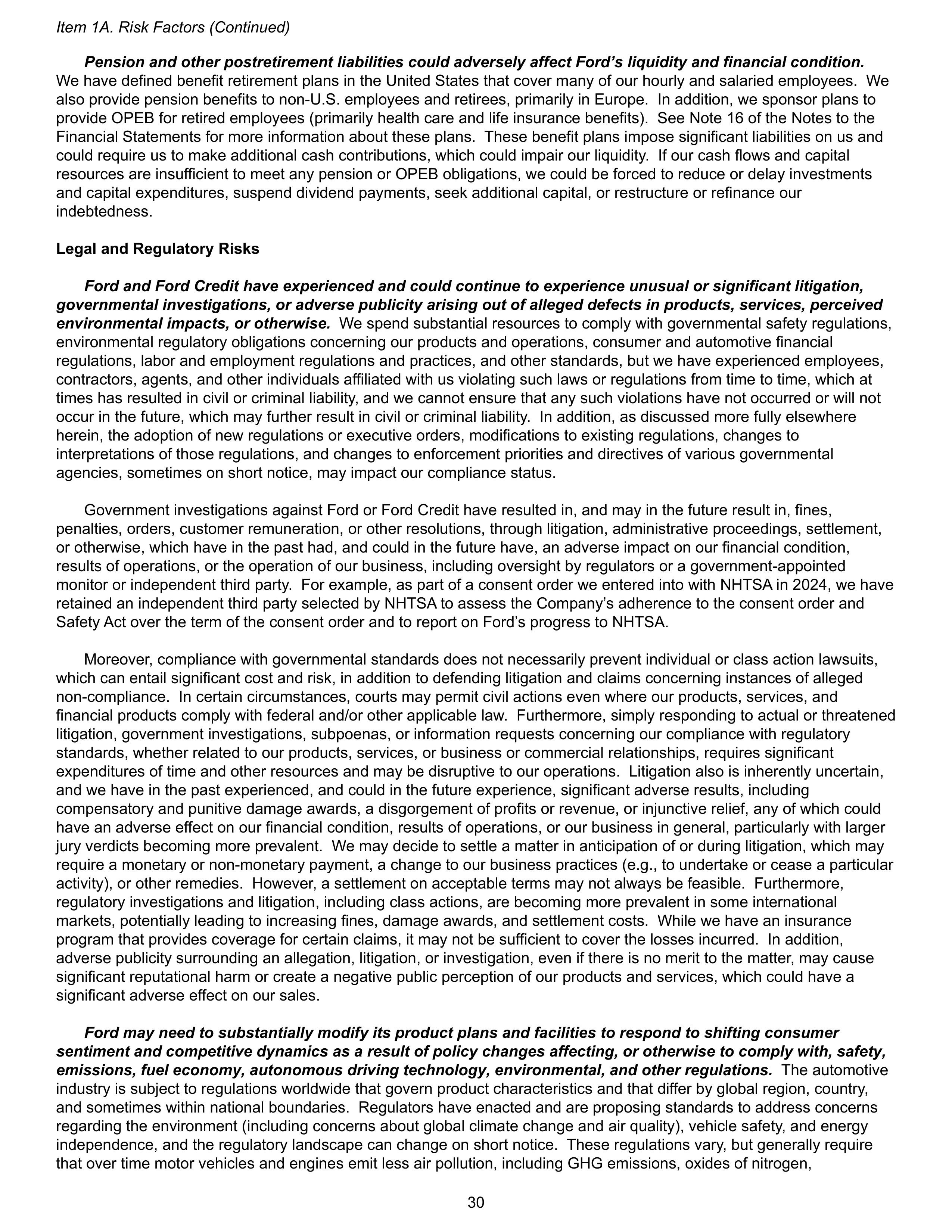 Ford Annual Report — page 36