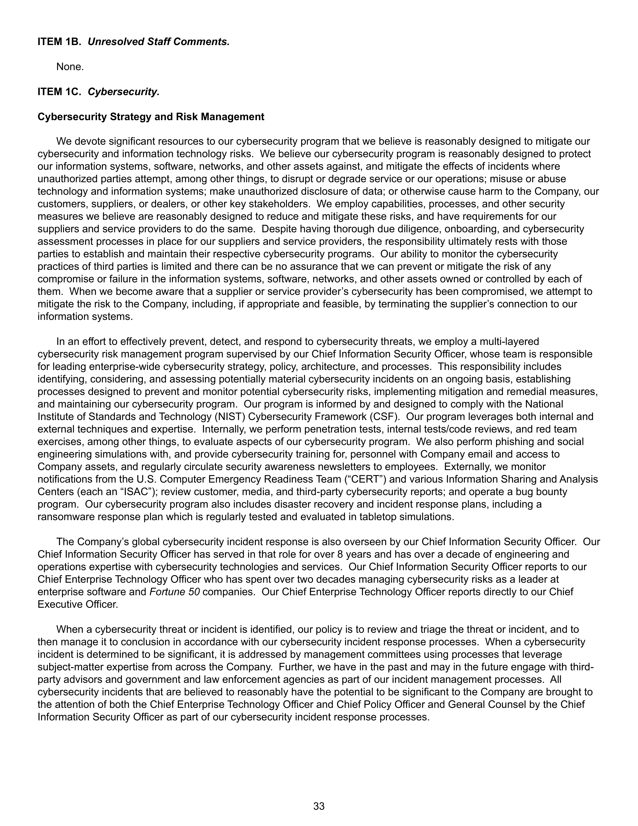 Ford Annual Report — page 39