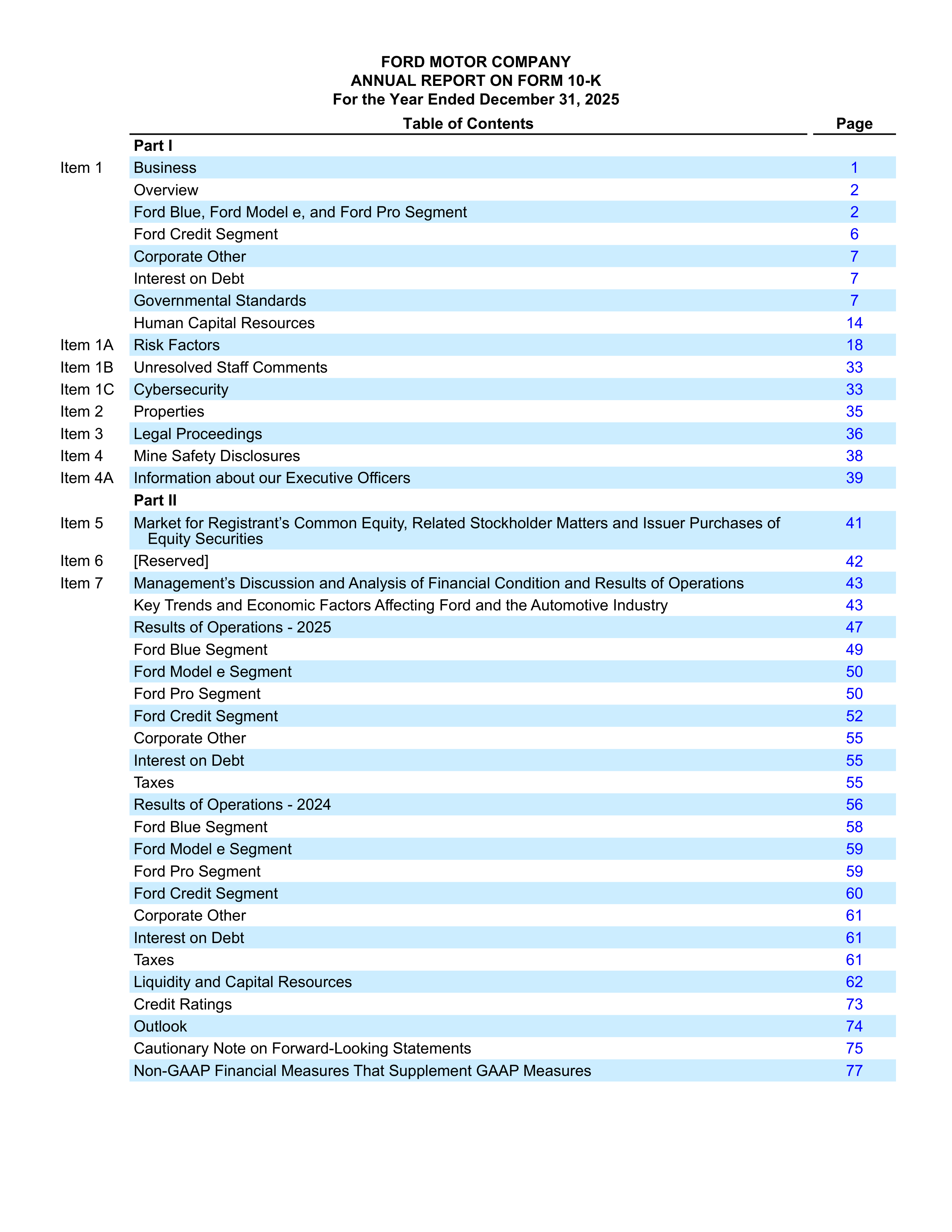 Ford Annual Report — page 5