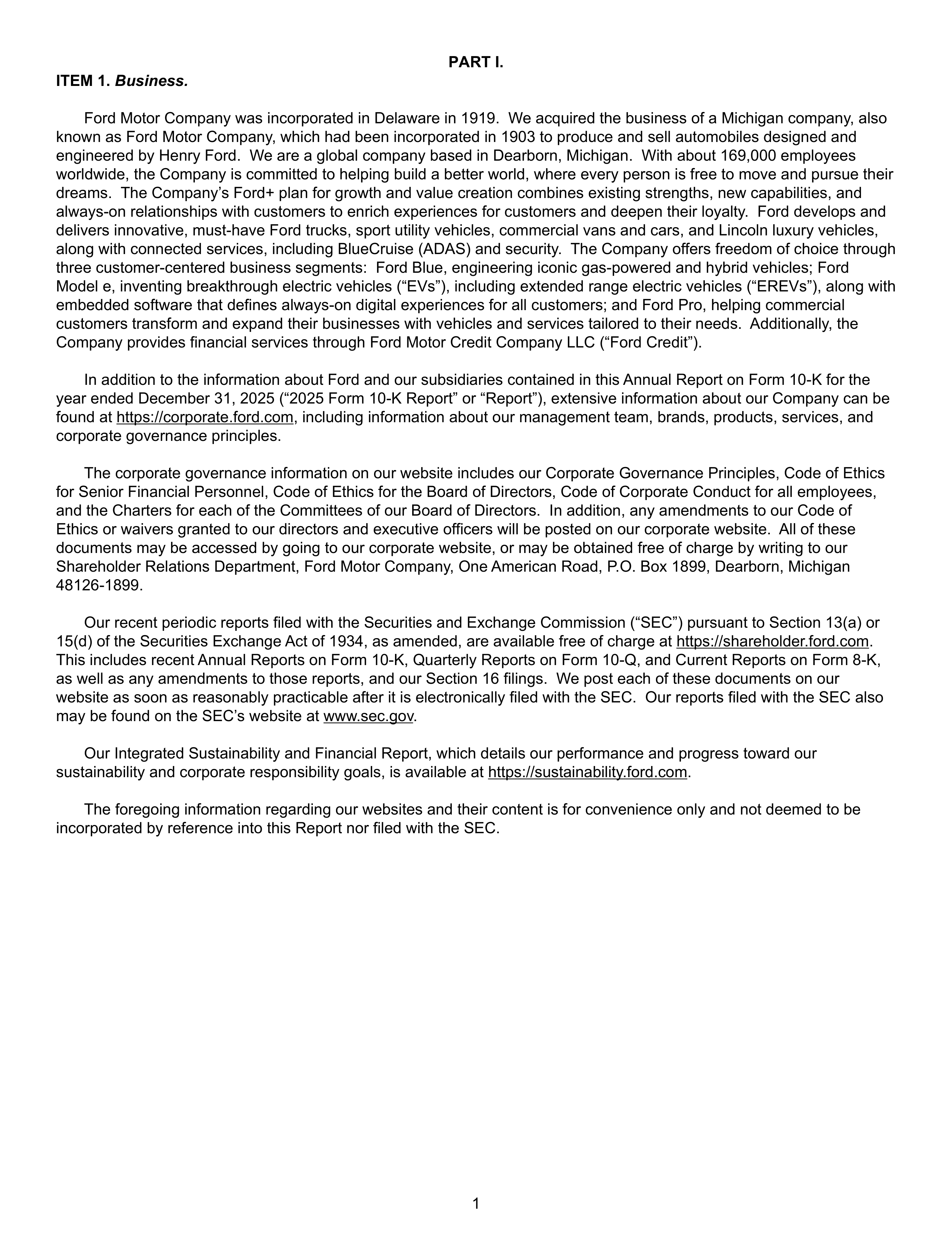 Ford Annual Report — page 7