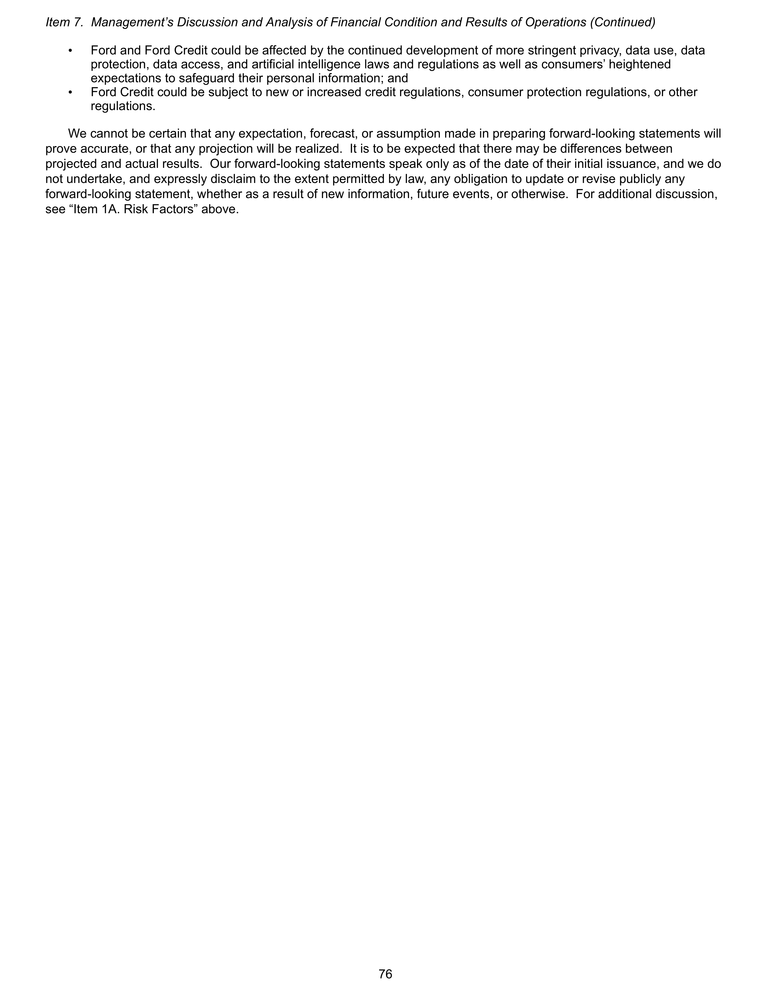 Ford Annual Report — page 82