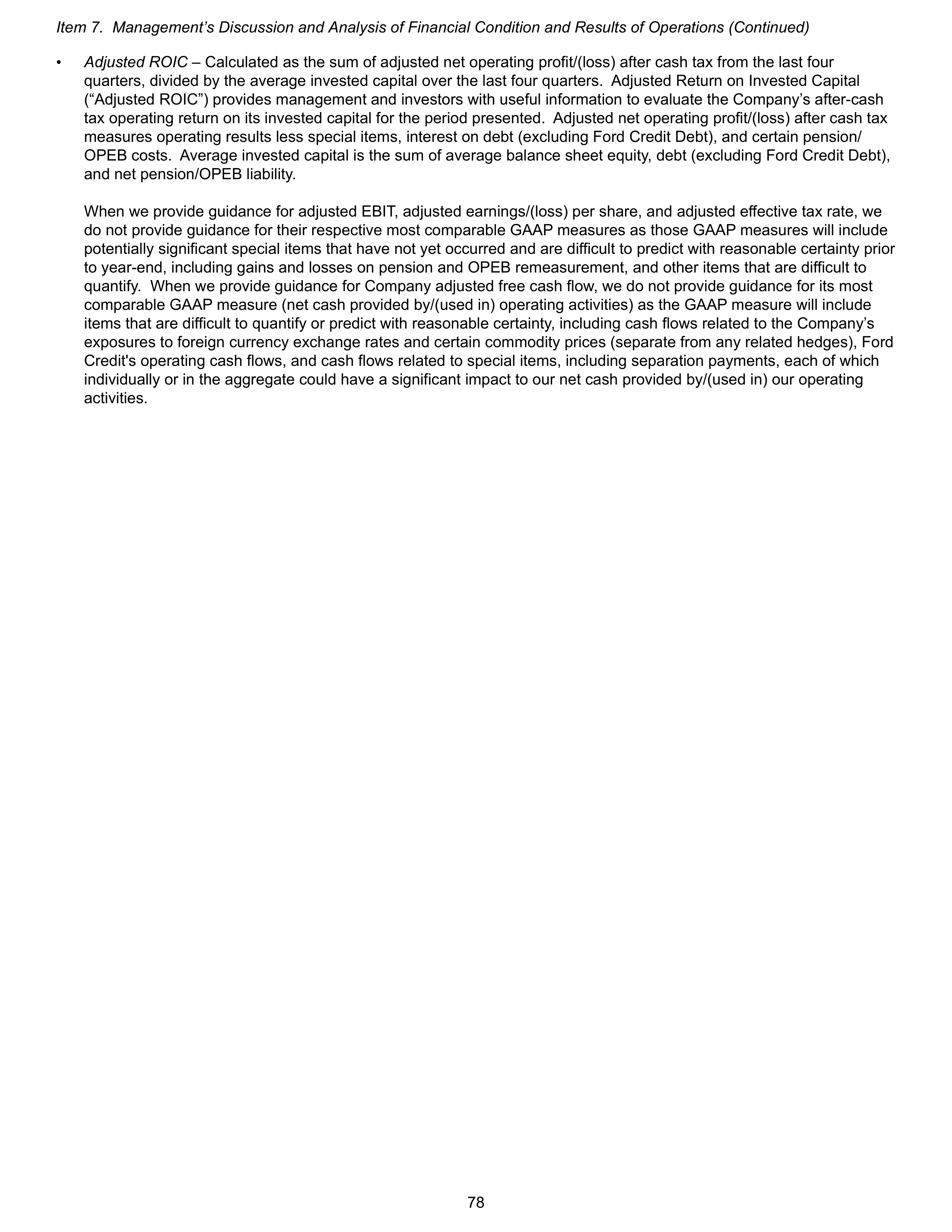 Ford Annual Report — page 84