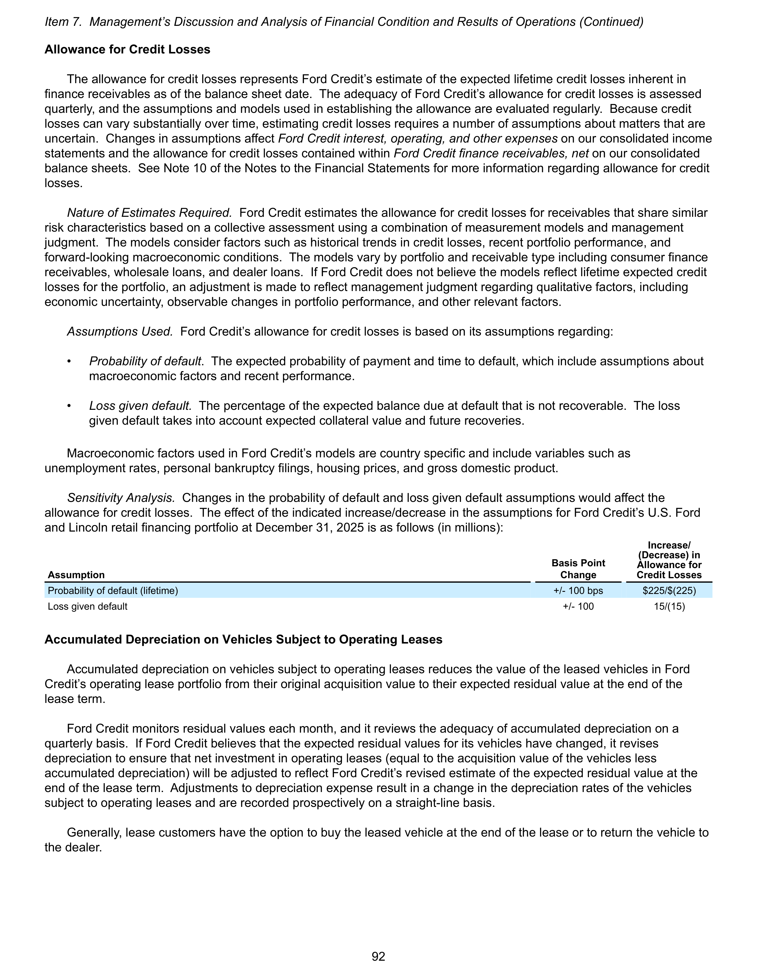 Ford Annual Report — page 98