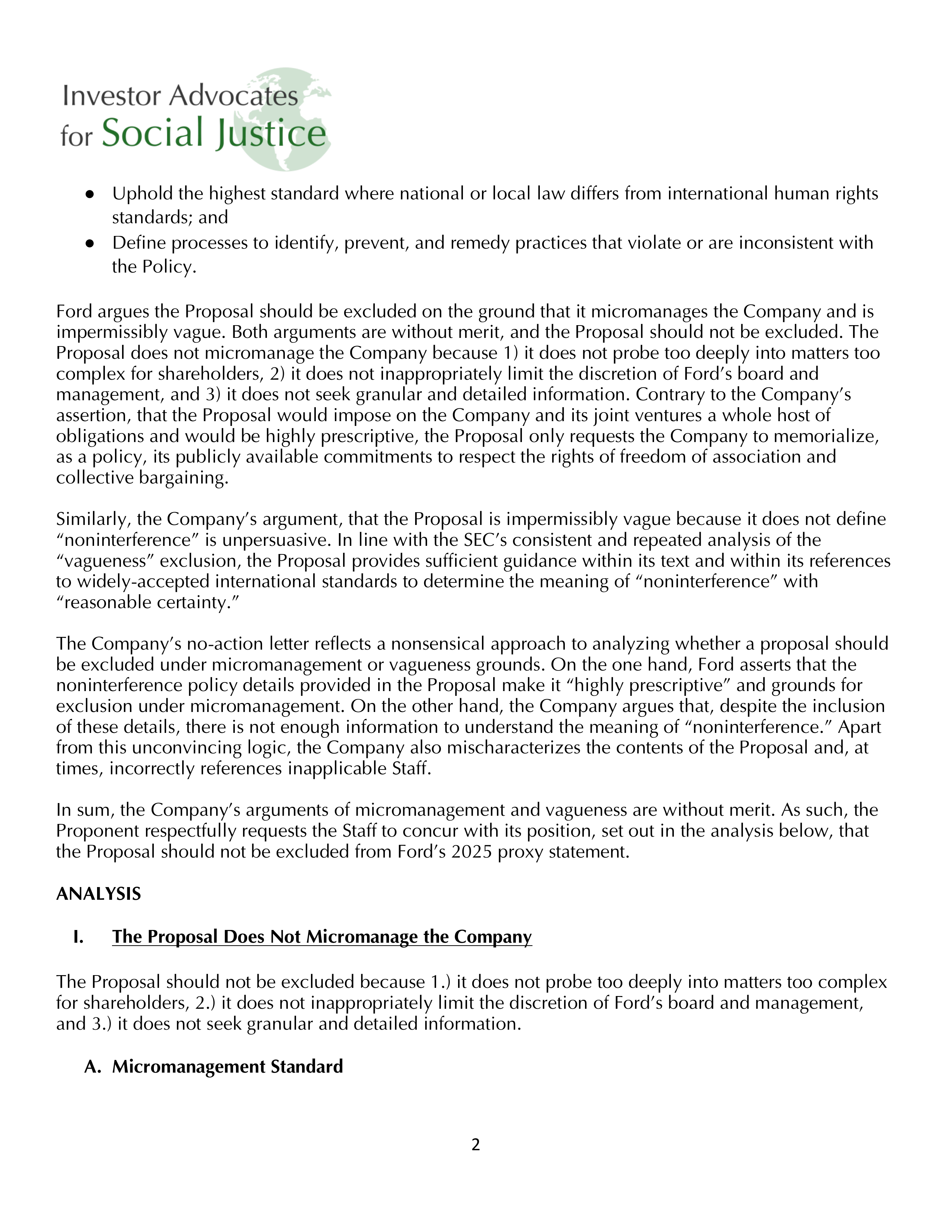 Ford Motor Proposal  — page 12