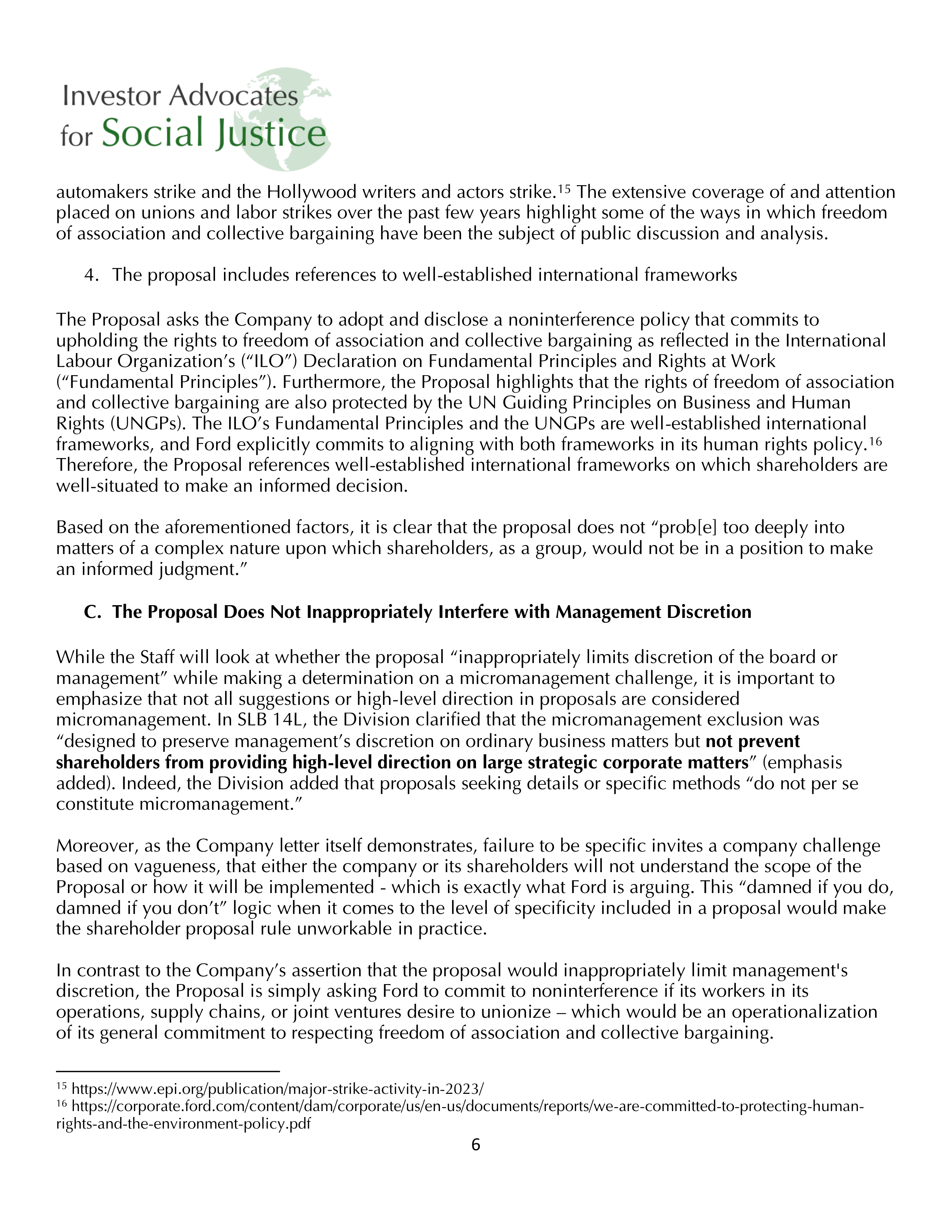 Ford Motor Proposal  — page 16
