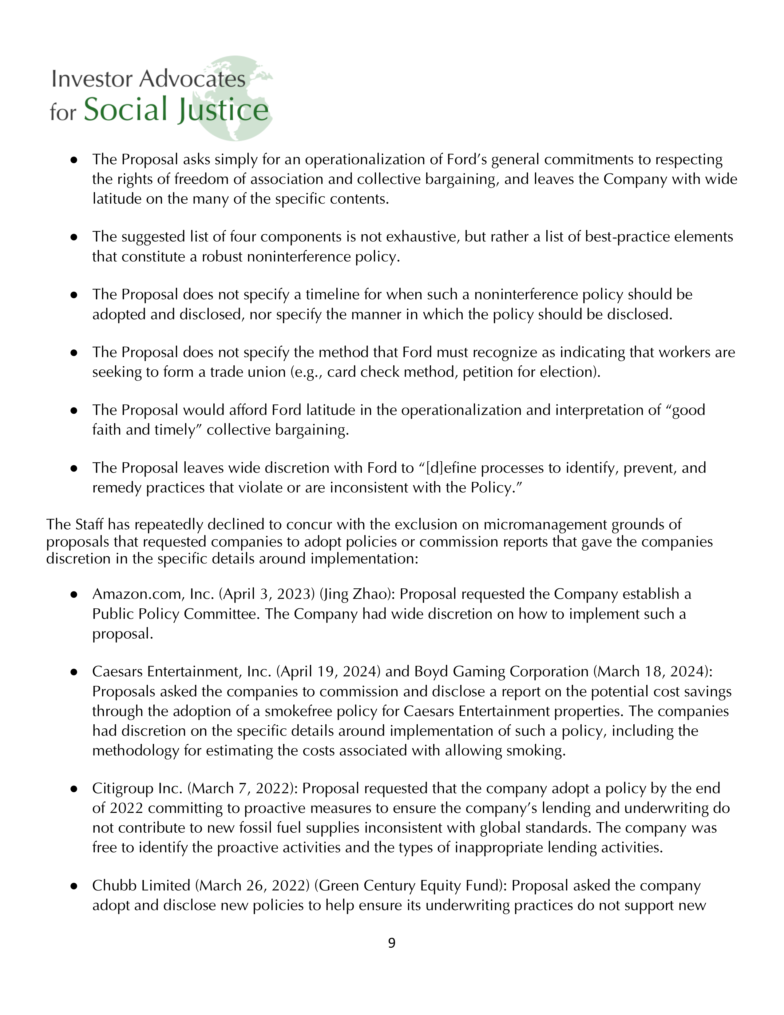 Ford Motor Proposal  — page 19