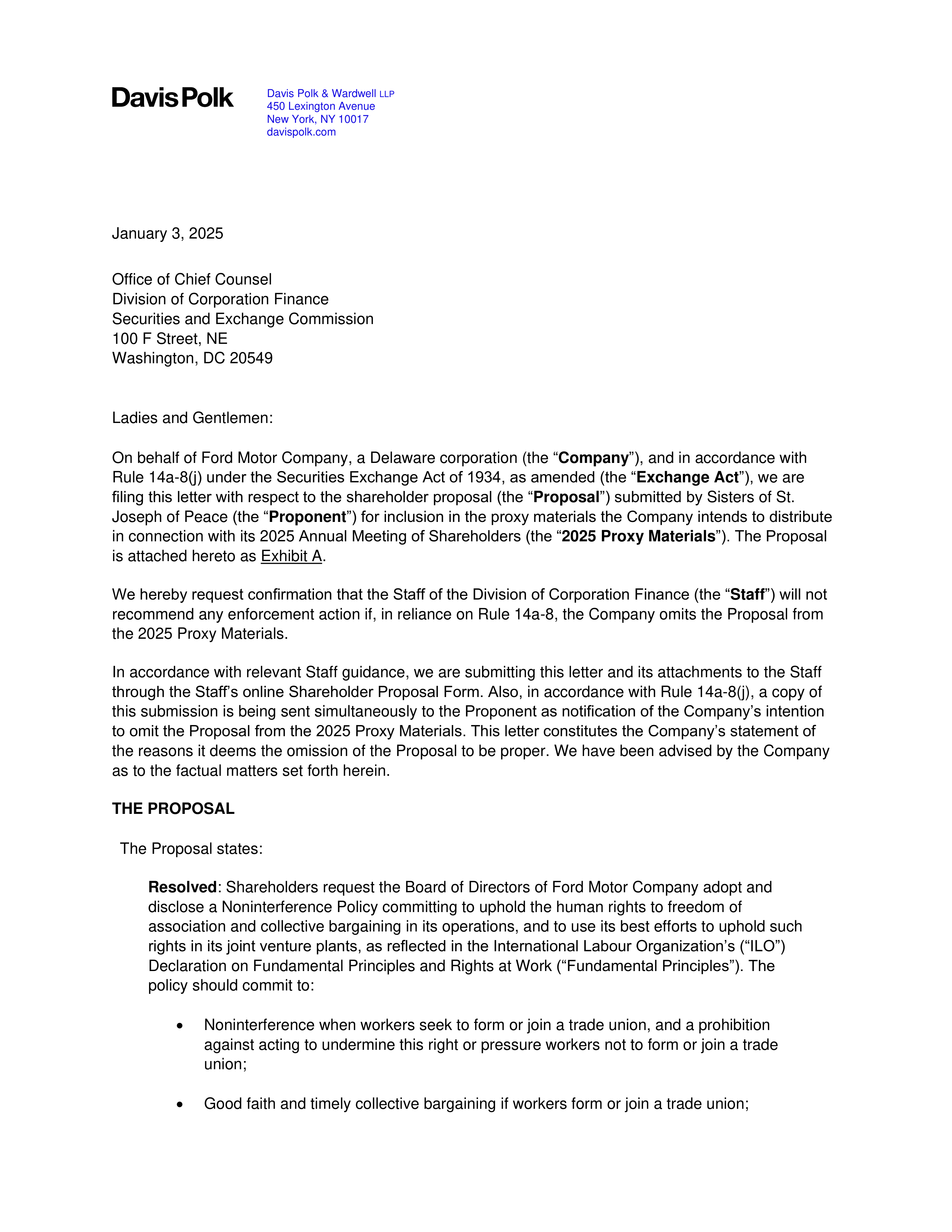 Ford Motor Proposal  — page 2