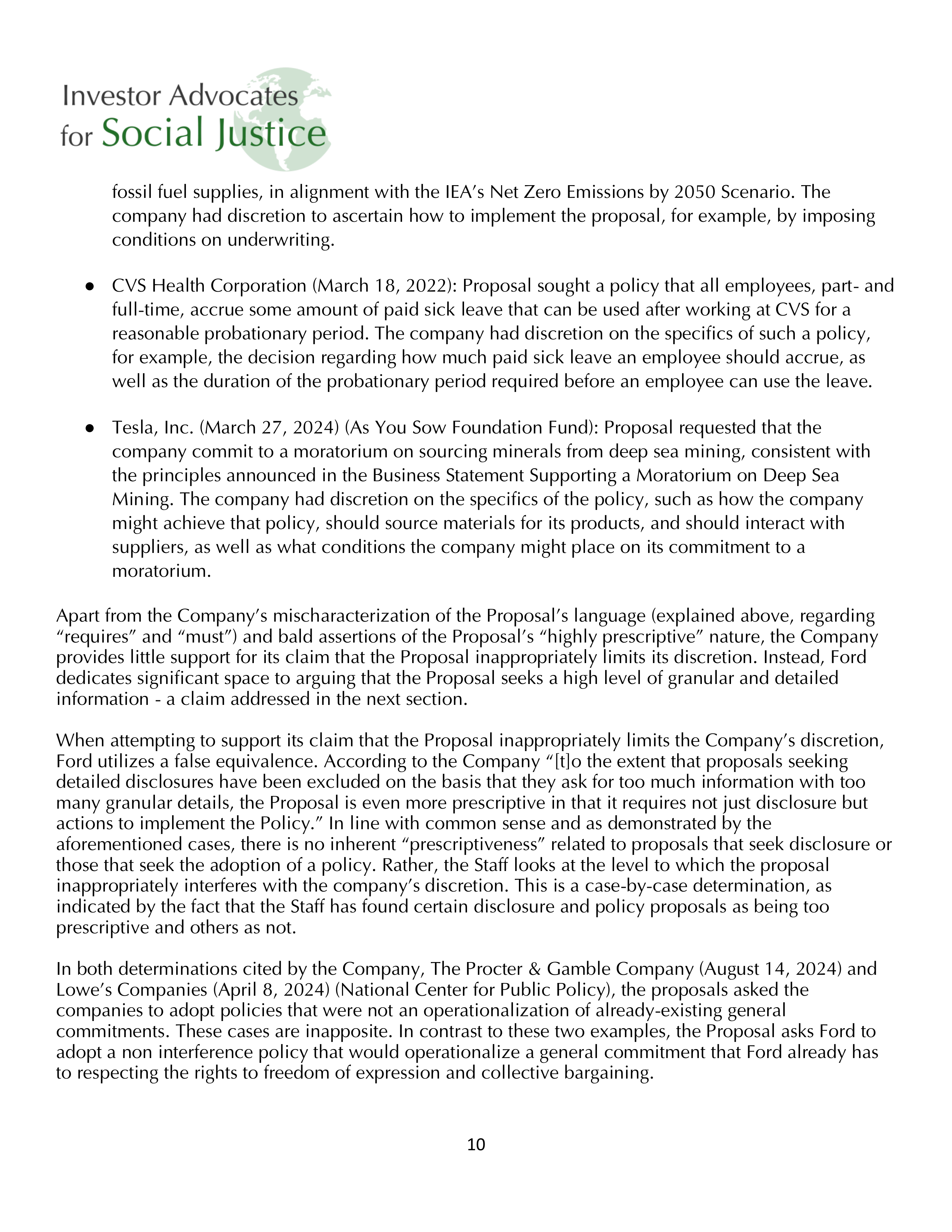 Ford Motor Proposal  — page 20