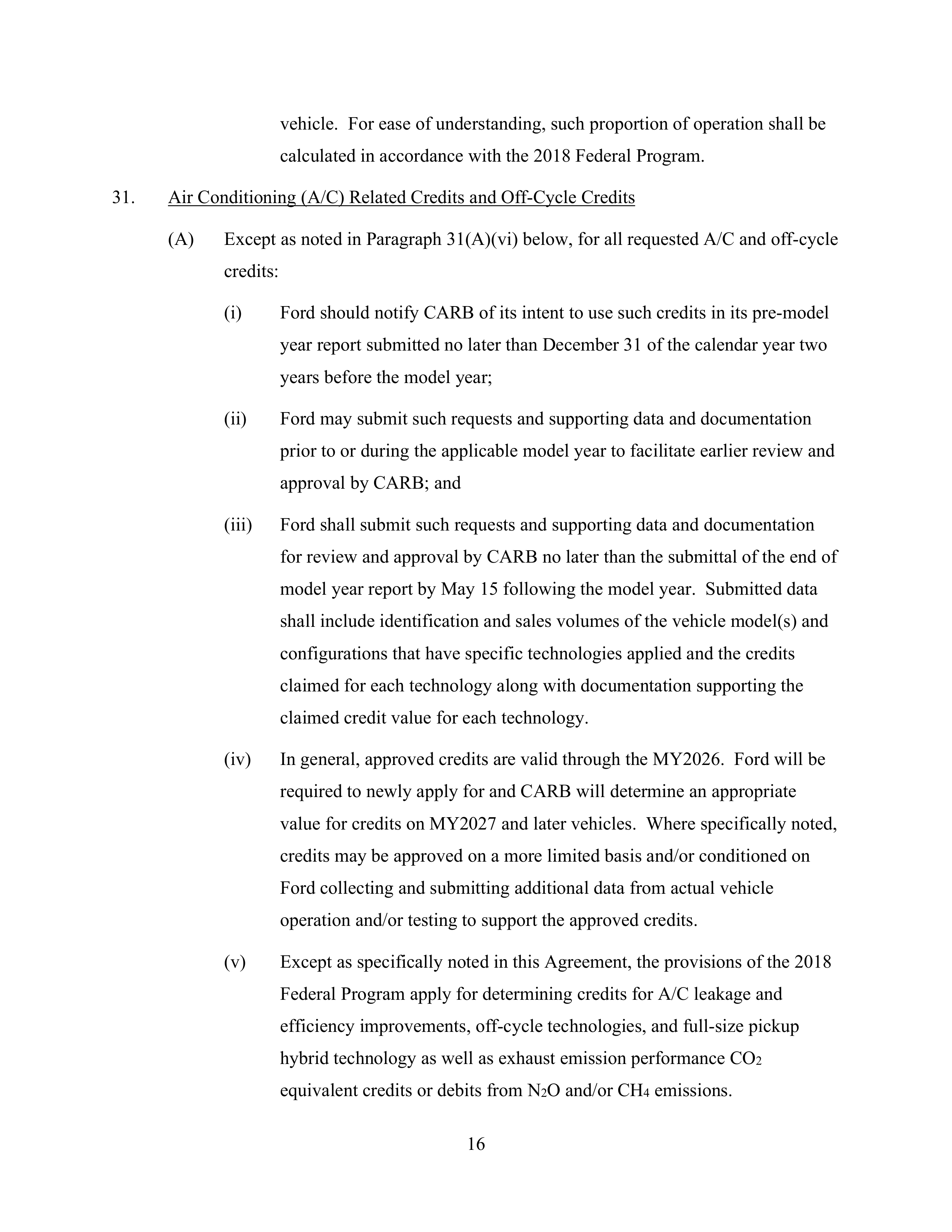Ford Framework Agreement — page 16