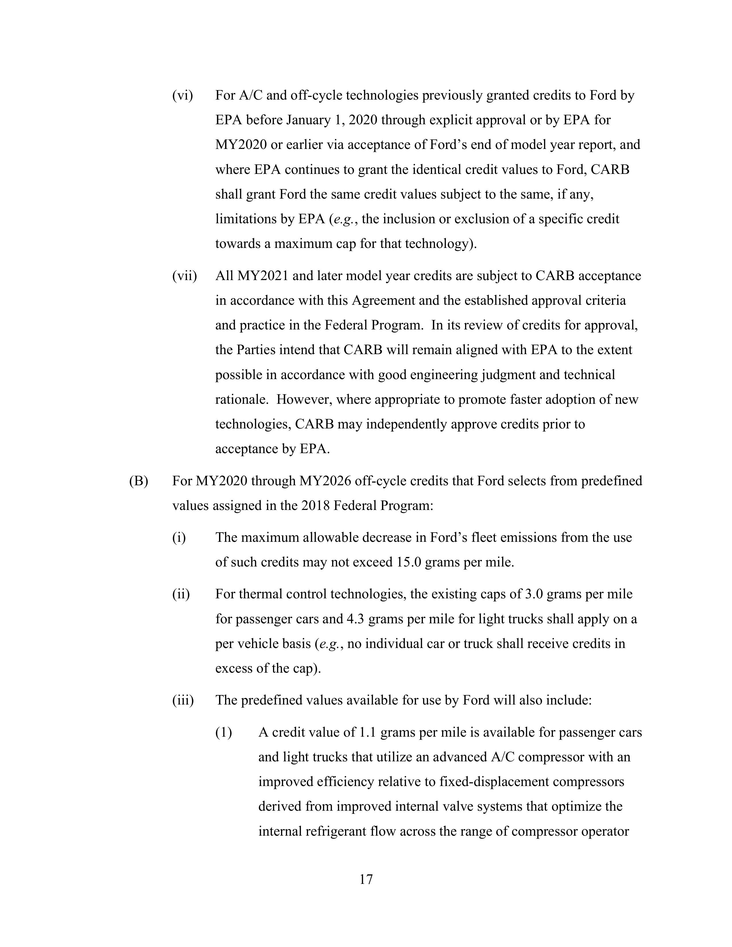 Ford Framework Agreement — page 17