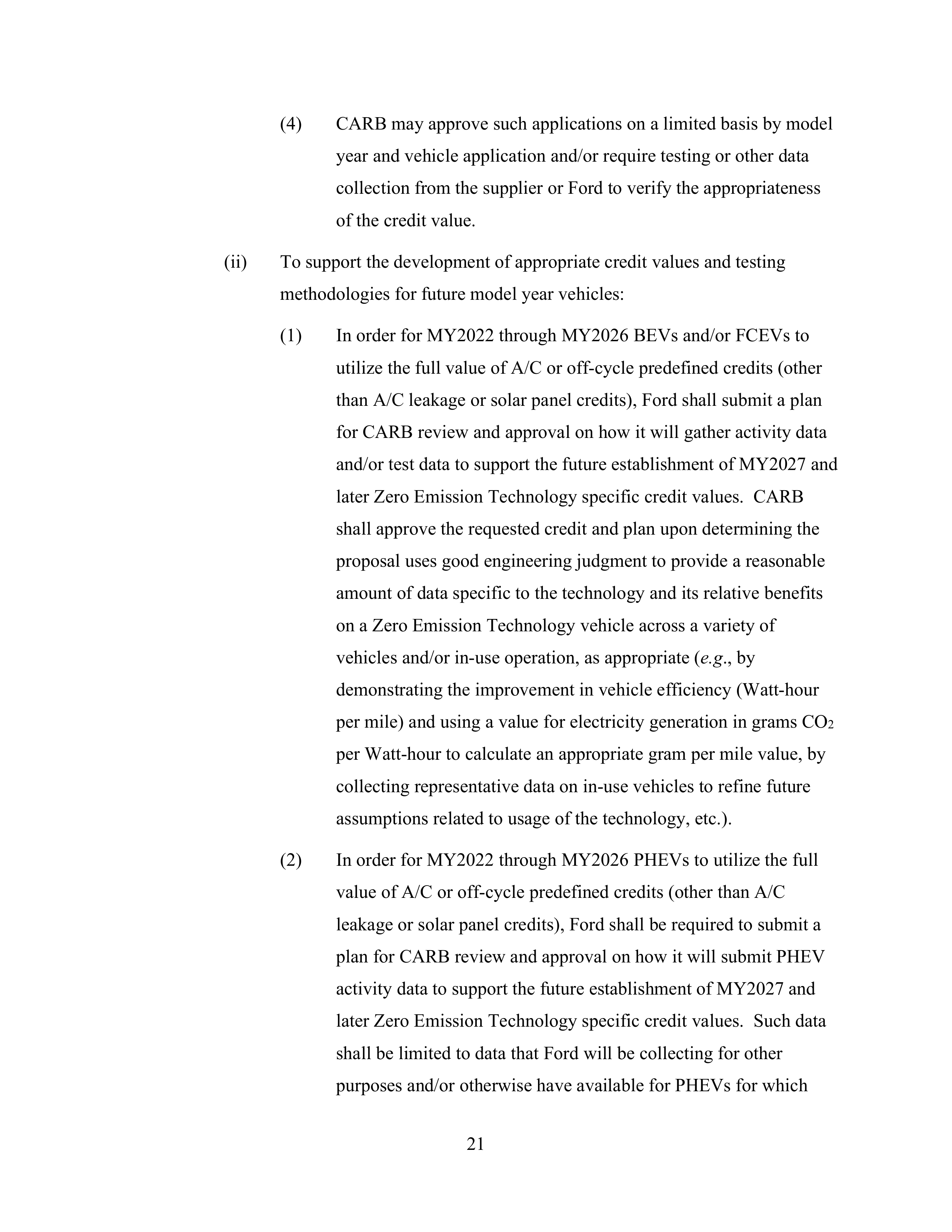 Ford Framework Agreement — page 21