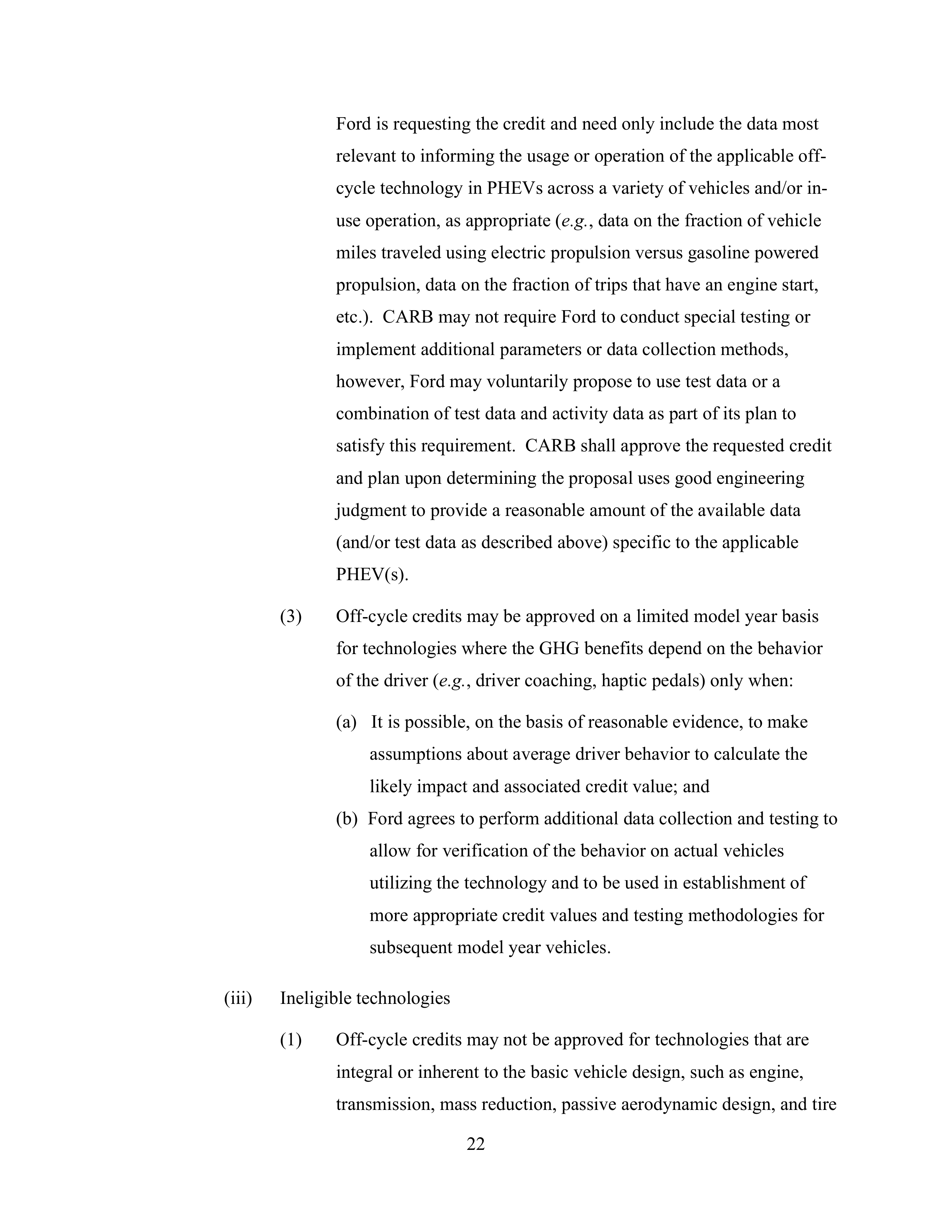Ford Framework Agreement — page 22