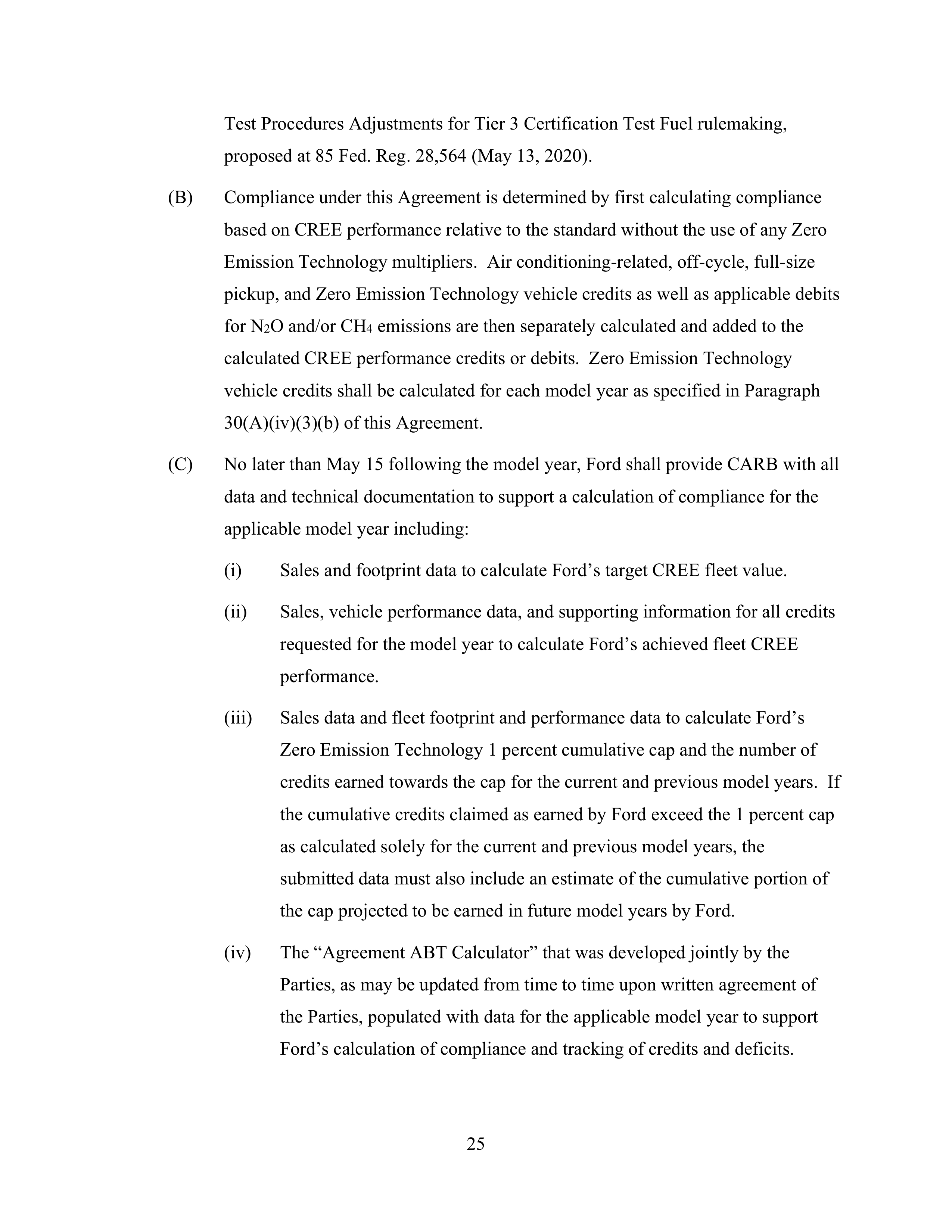 Ford Framework Agreement — page 25