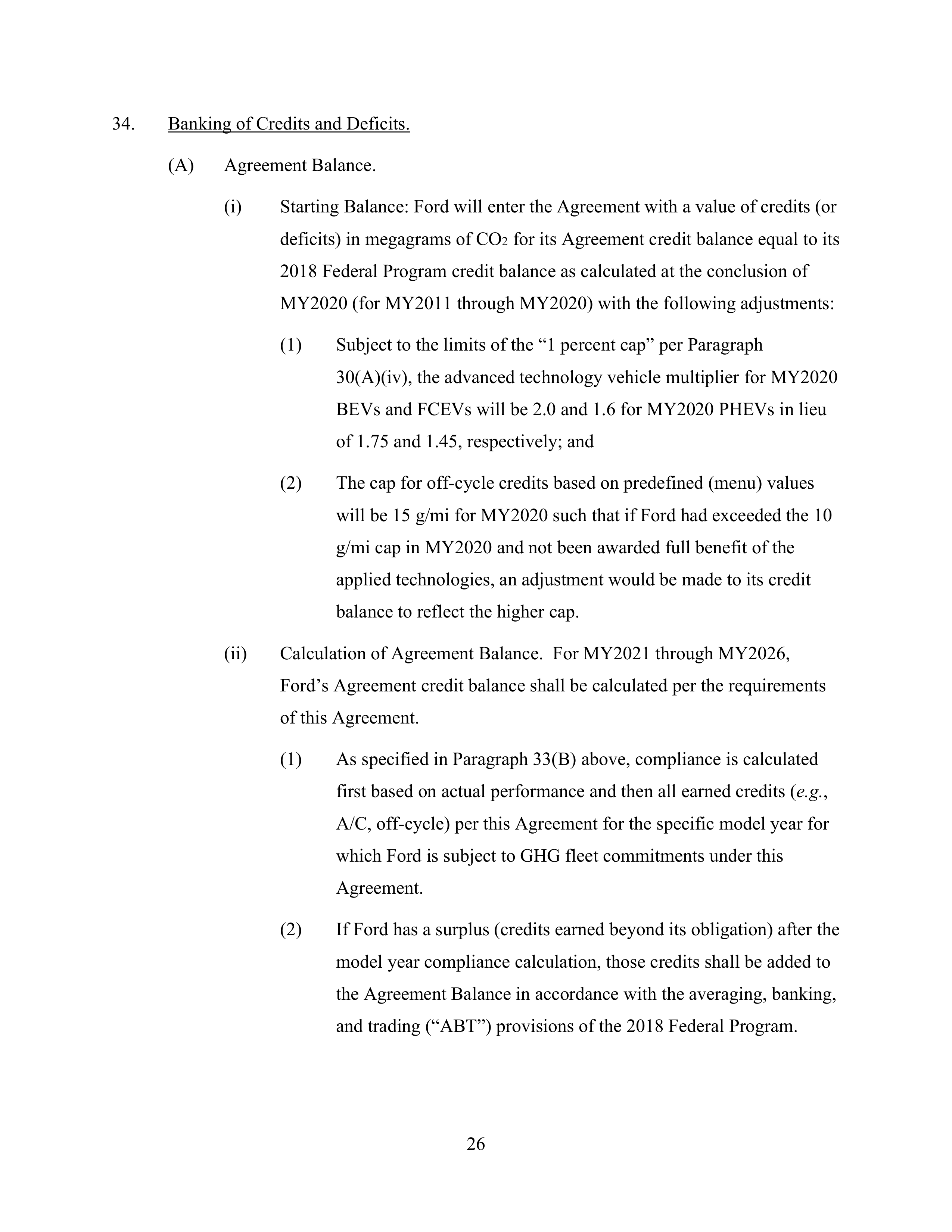 Ford Framework Agreement — page 26