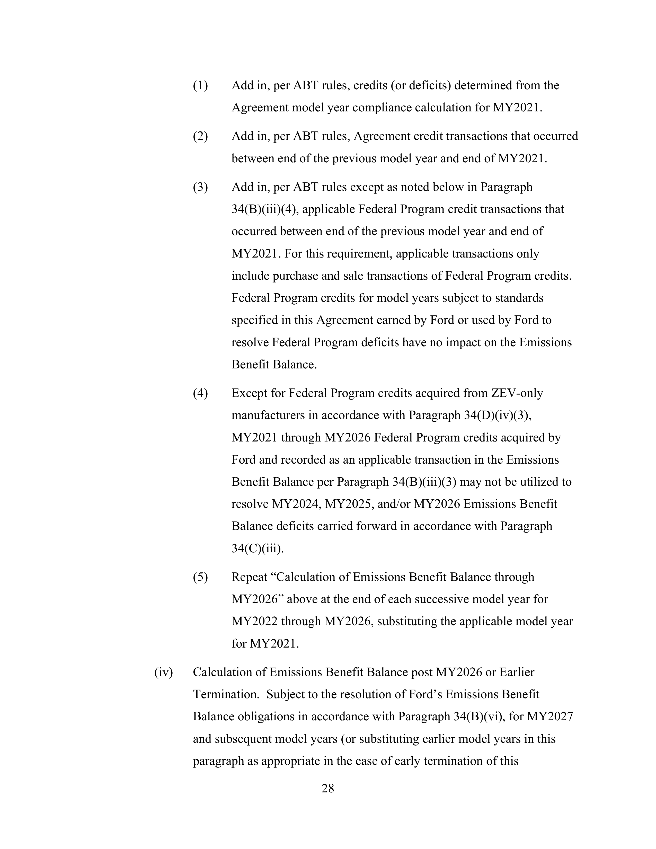 Ford Framework Agreement — page 28
