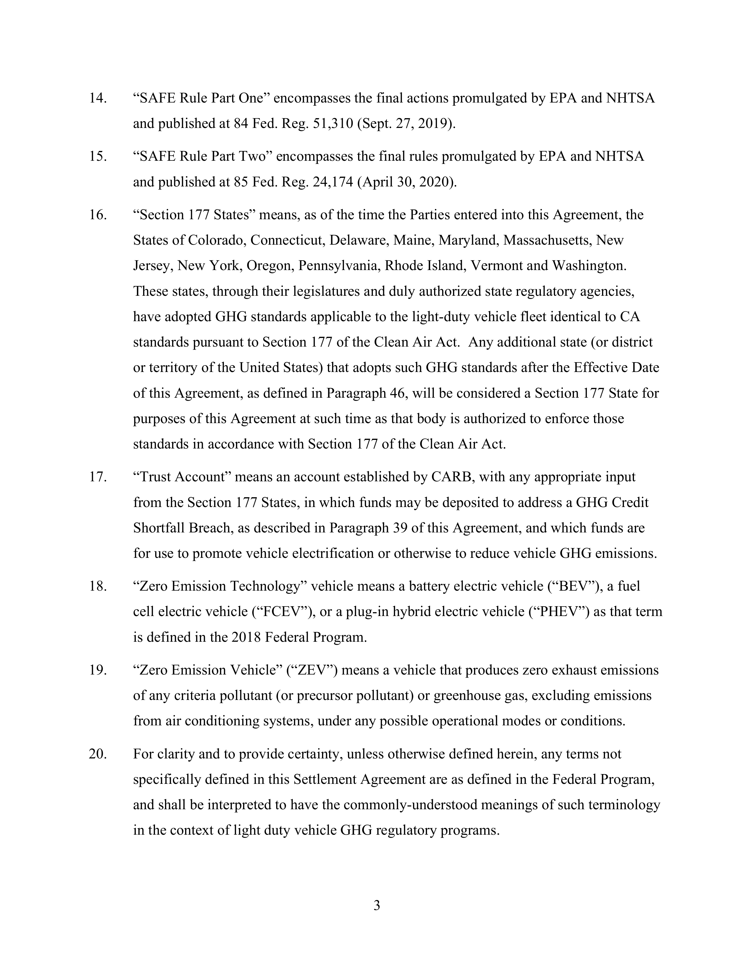 Ford Framework Agreement — page 3