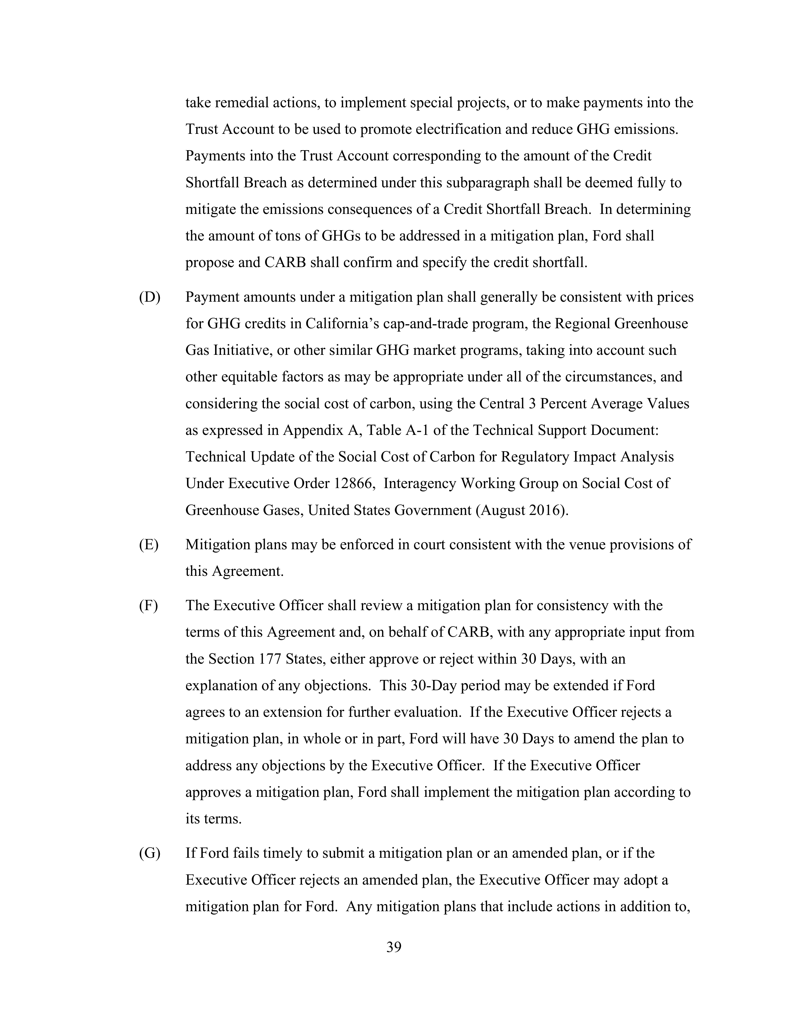Ford Framework Agreement — page 39
