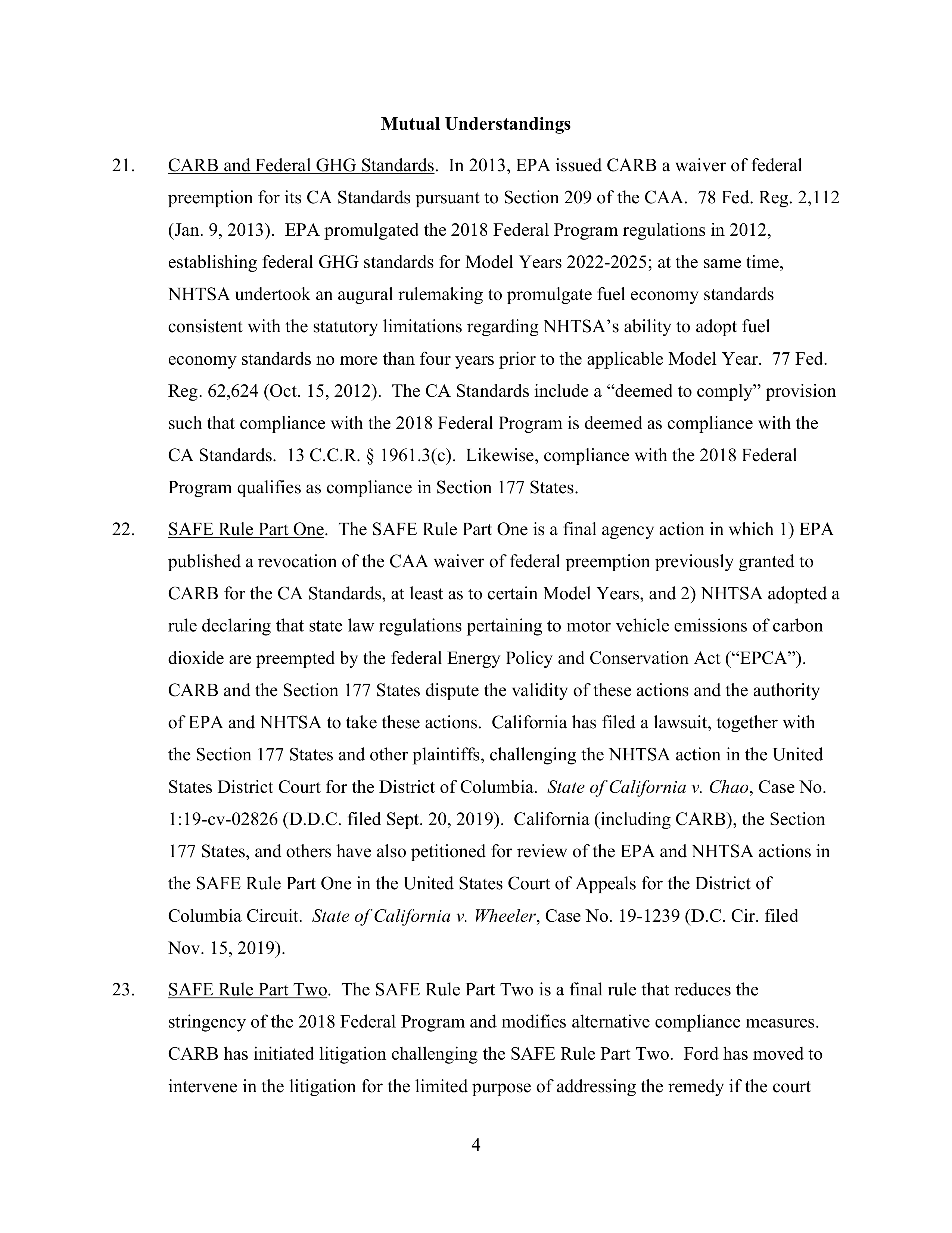 Ford Framework Agreement — page 4