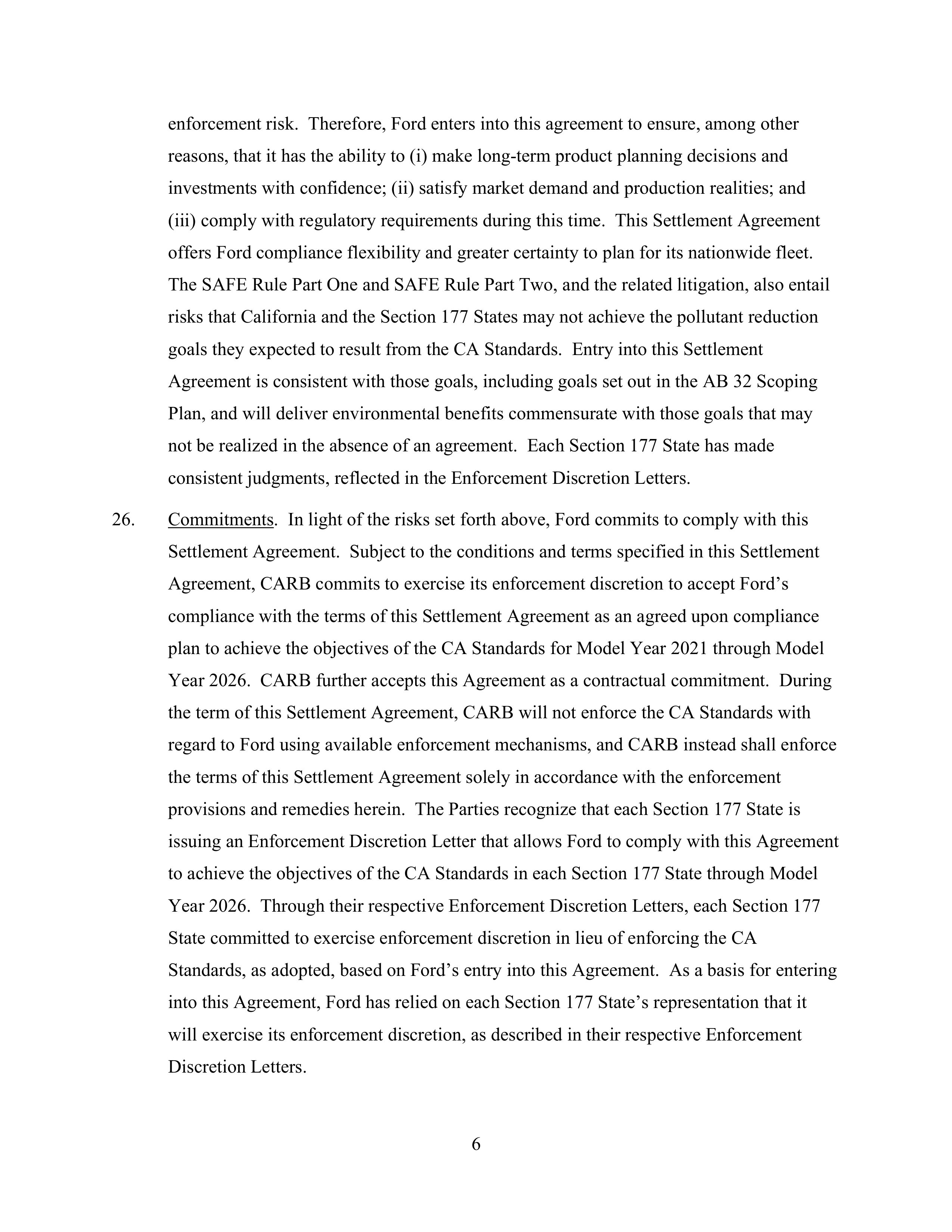 Ford Framework Agreement — page 6
