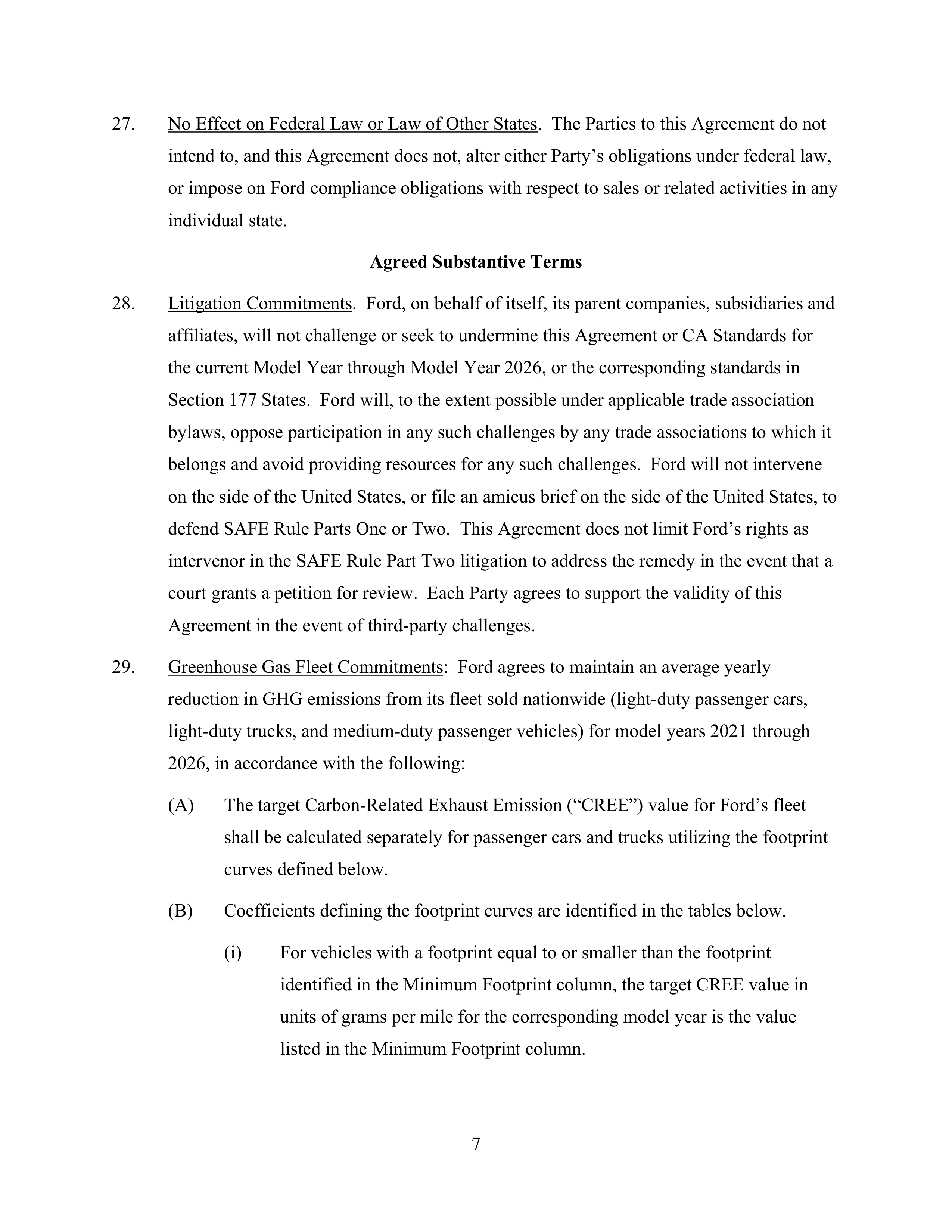 Ford Framework Agreement — page 7