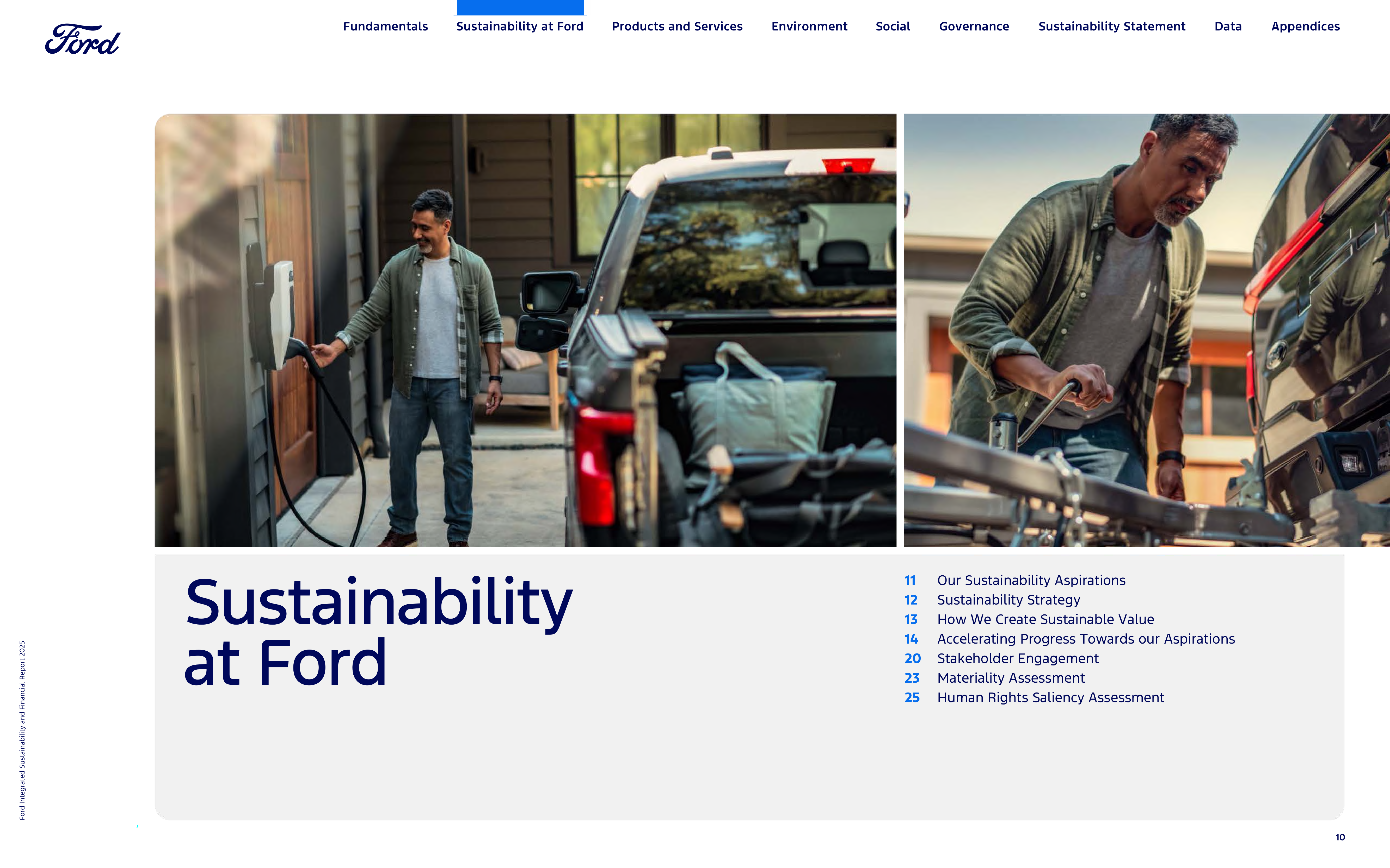 Ford Integrated Sustainability and Financial Report — page 10