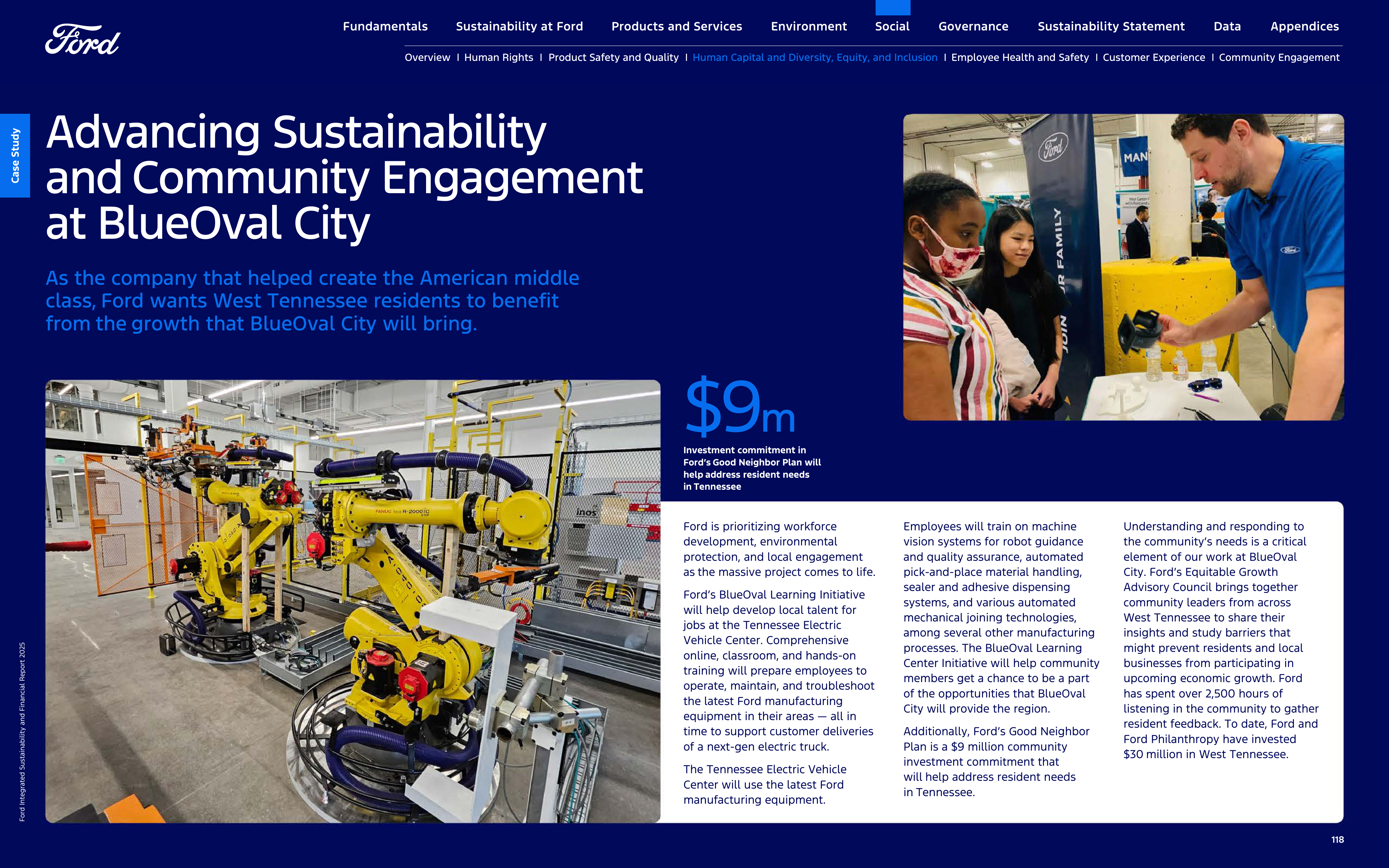 Ford Integrated Sustainability and Financial Report — page 118