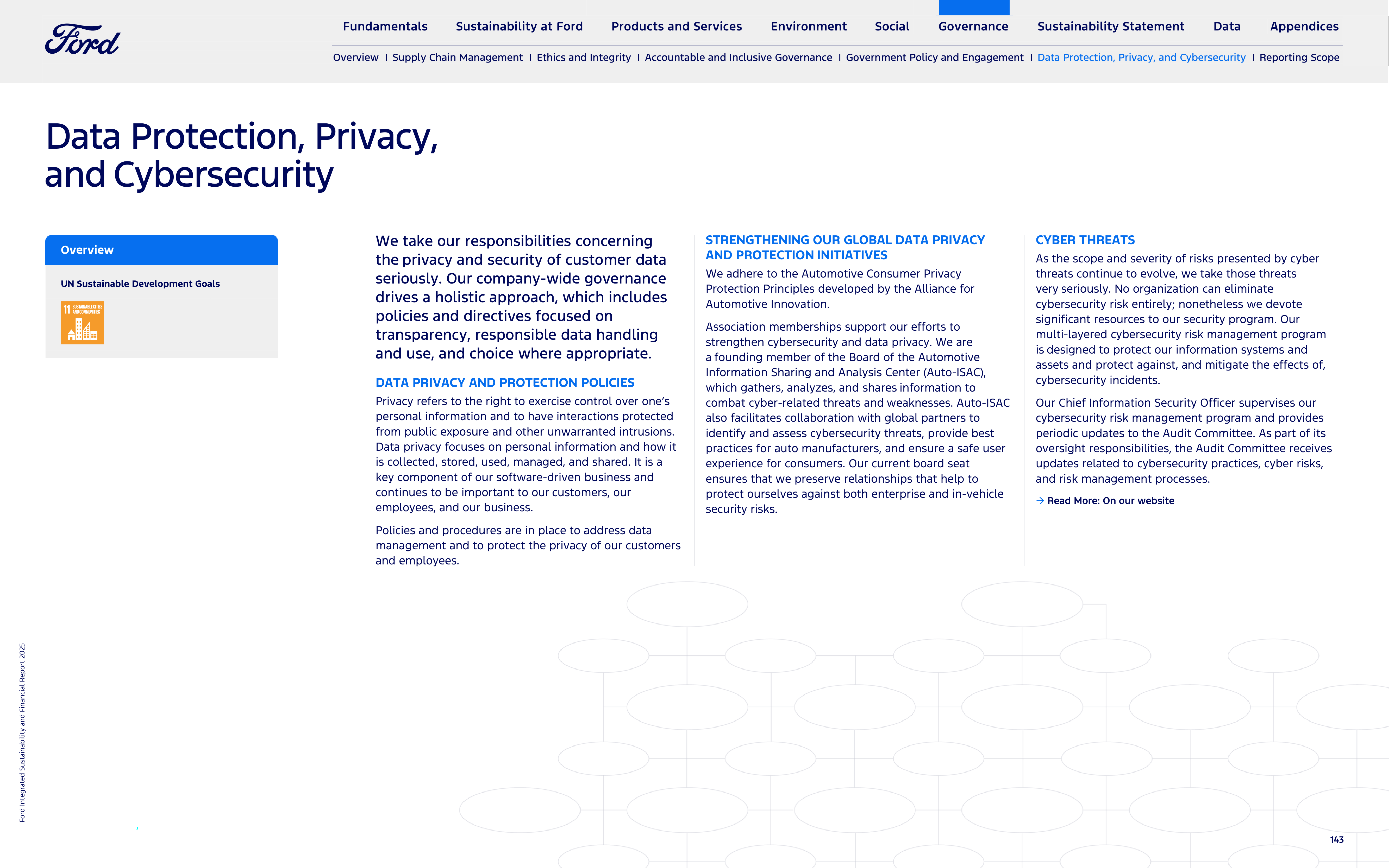 Ford Integrated Sustainability and Financial Report — page 143