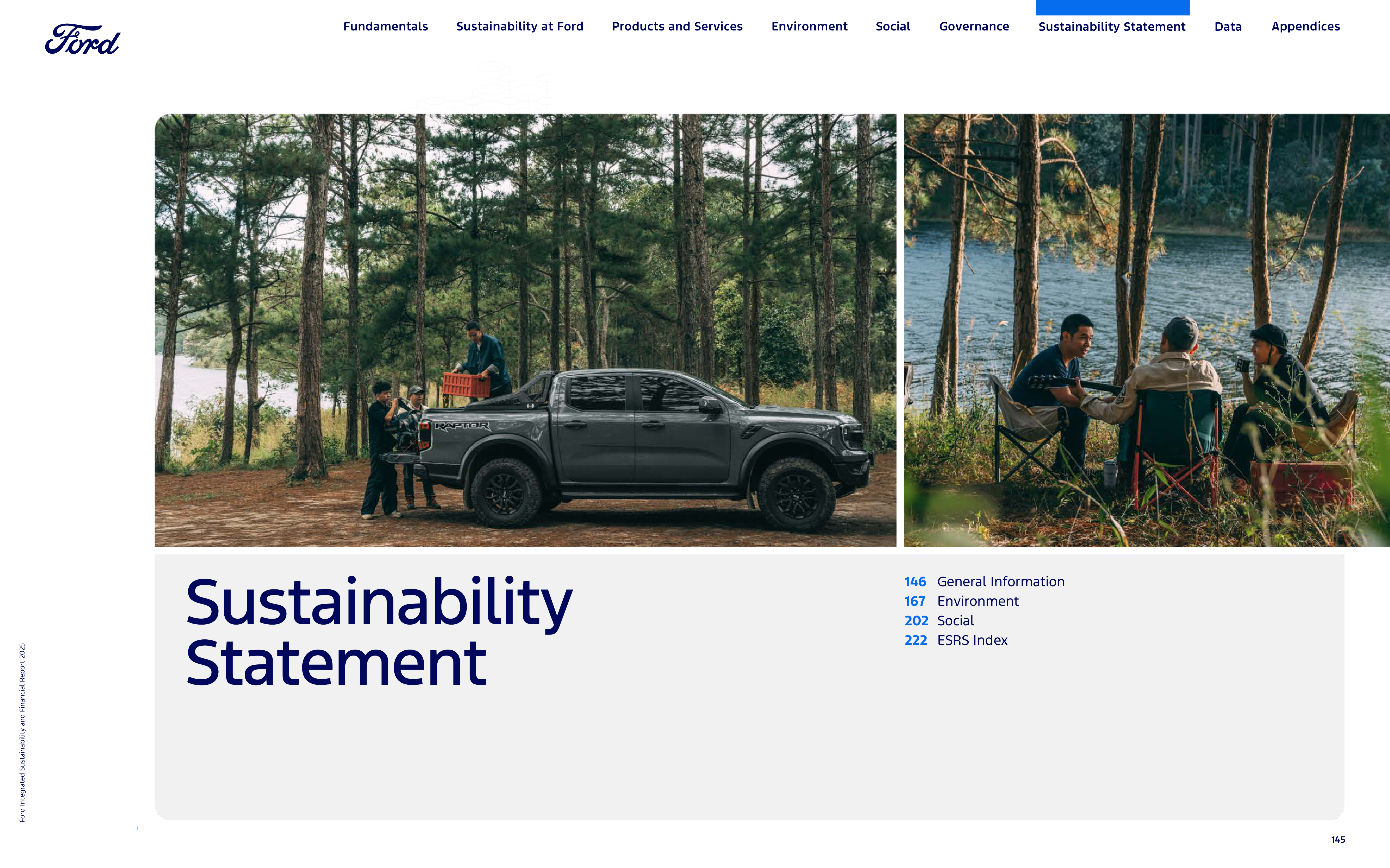 Ford Integrated Sustainability and Financial Report — page 145