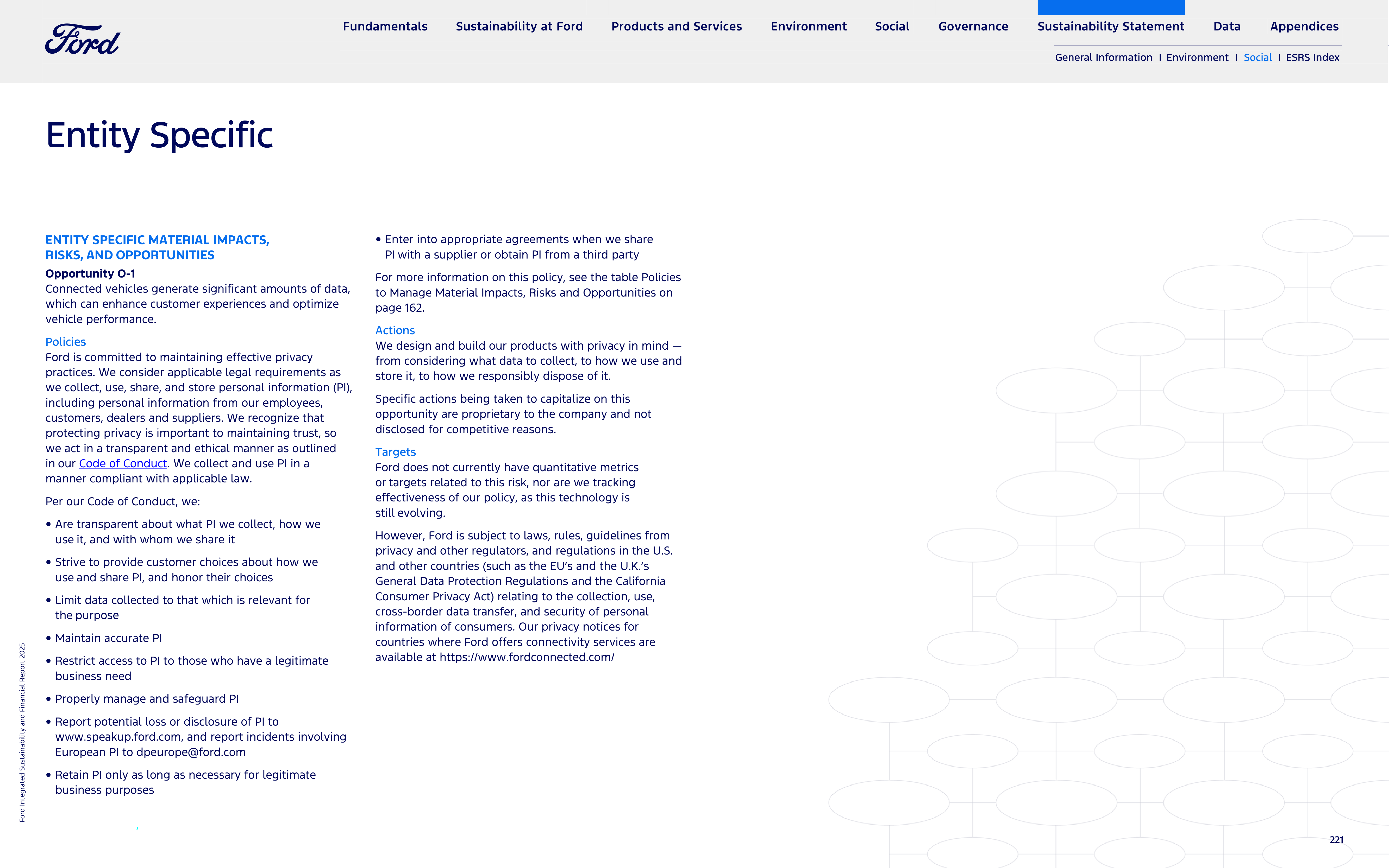 Ford Integrated Sustainability and Financial Report — page 221