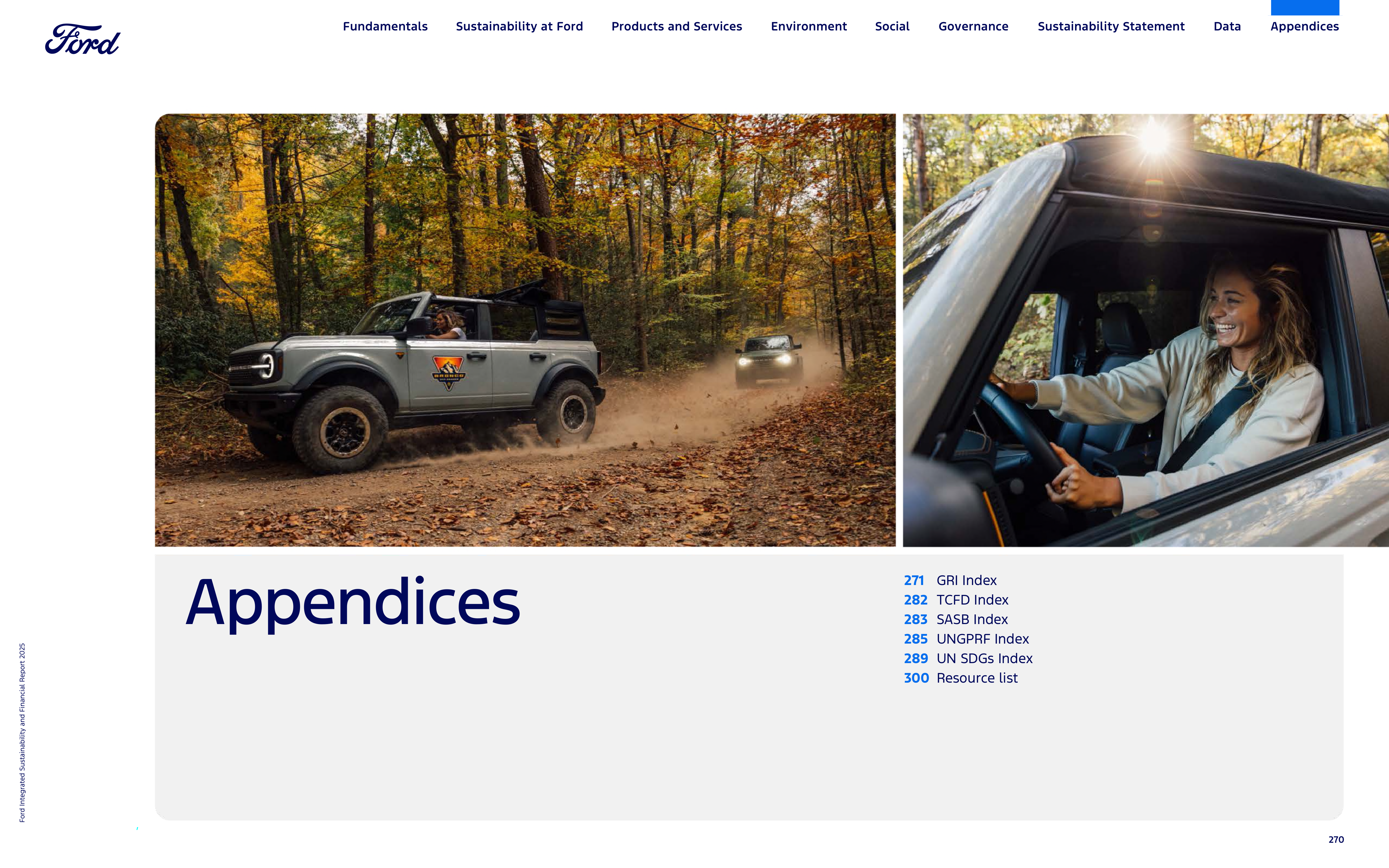 Ford Integrated Sustainability and Financial Report — page 270