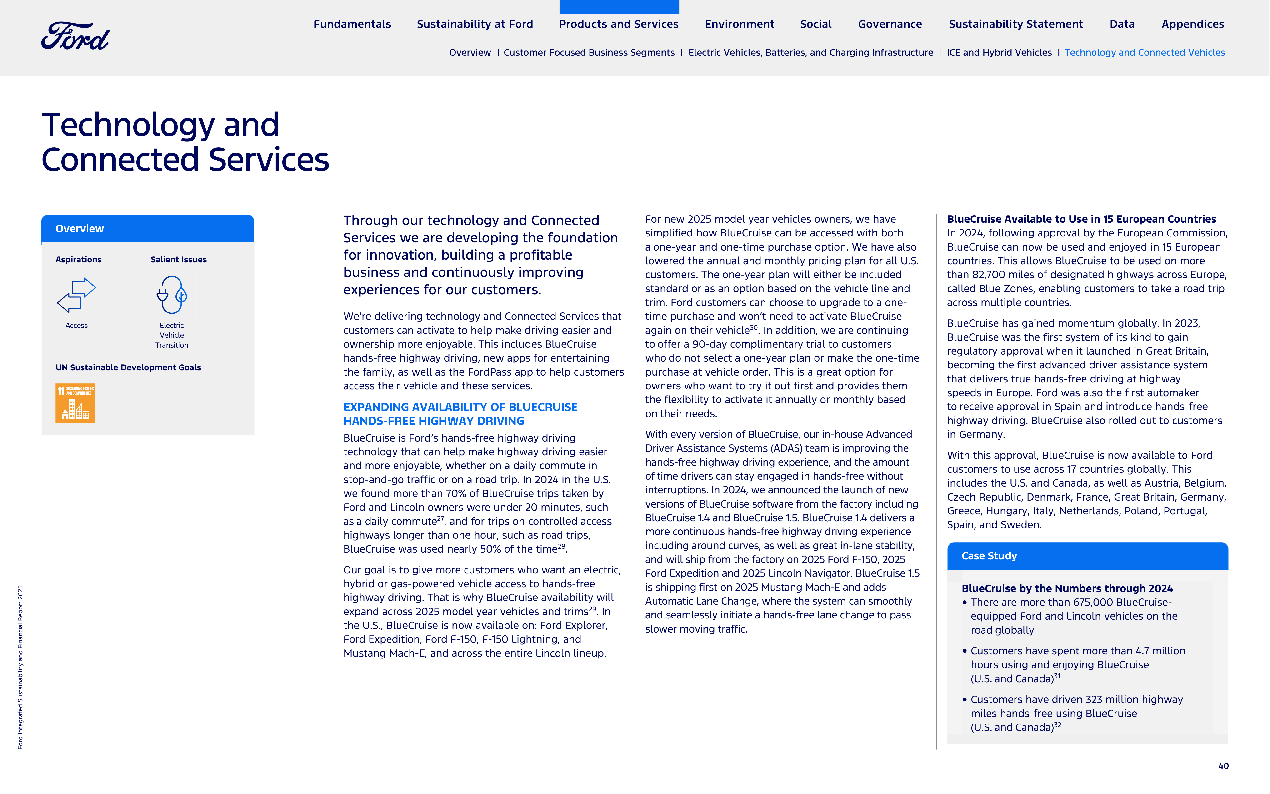 Ford Integrated Sustainability and Financial Report — page 40
