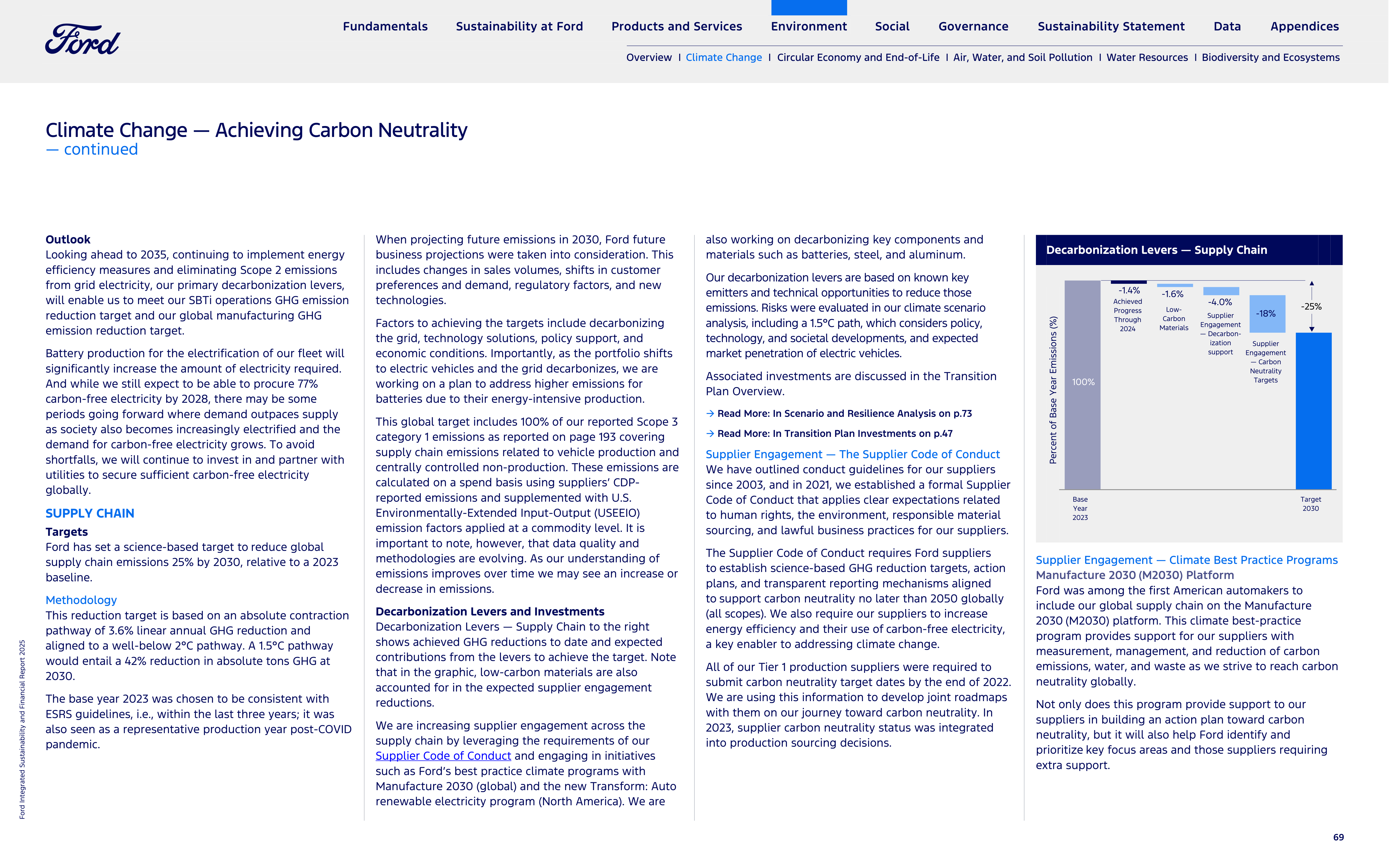 Ford Integrated Sustainability and Financial Report — page 69