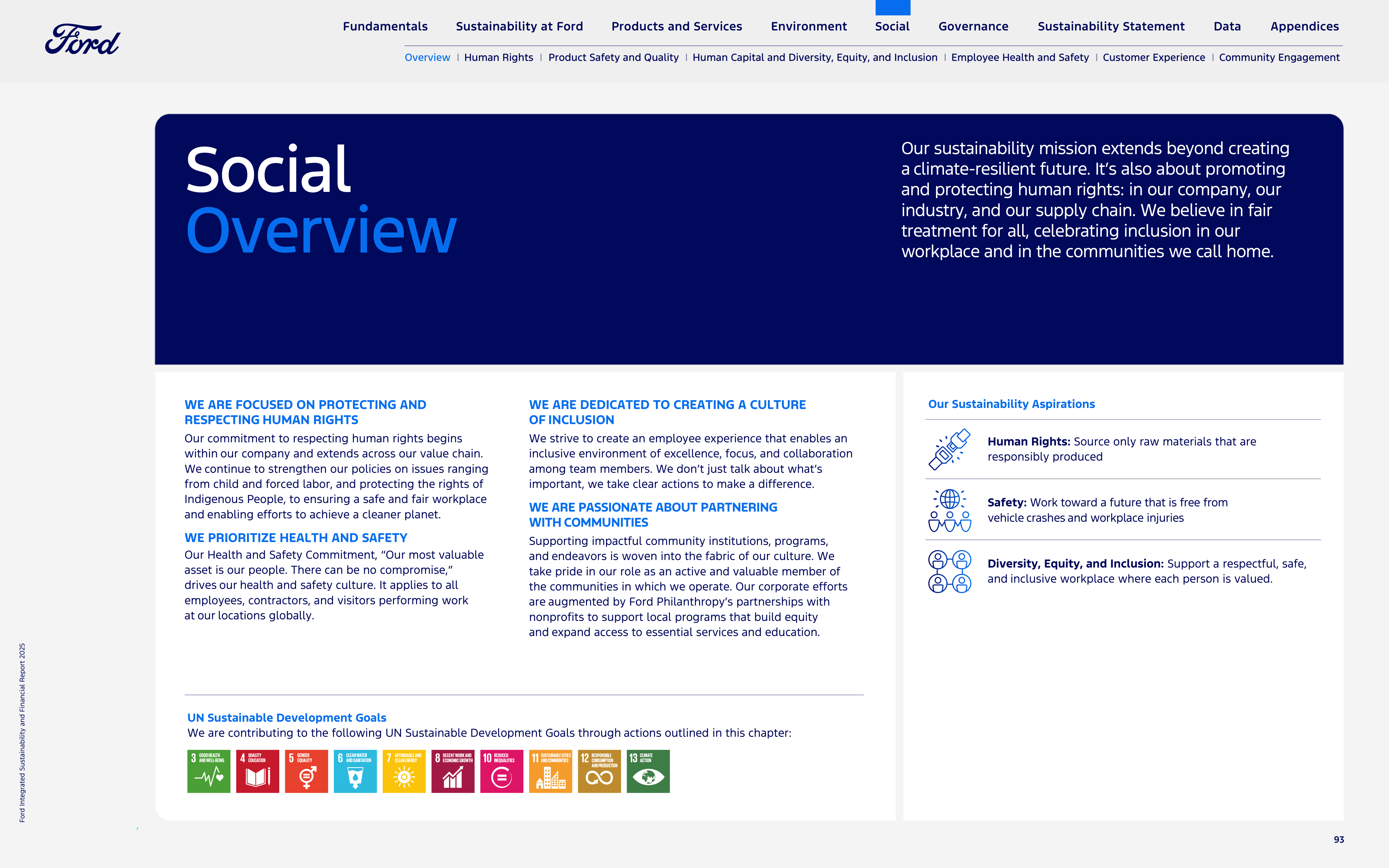 Ford Integrated Sustainability and Financial Report — page 93