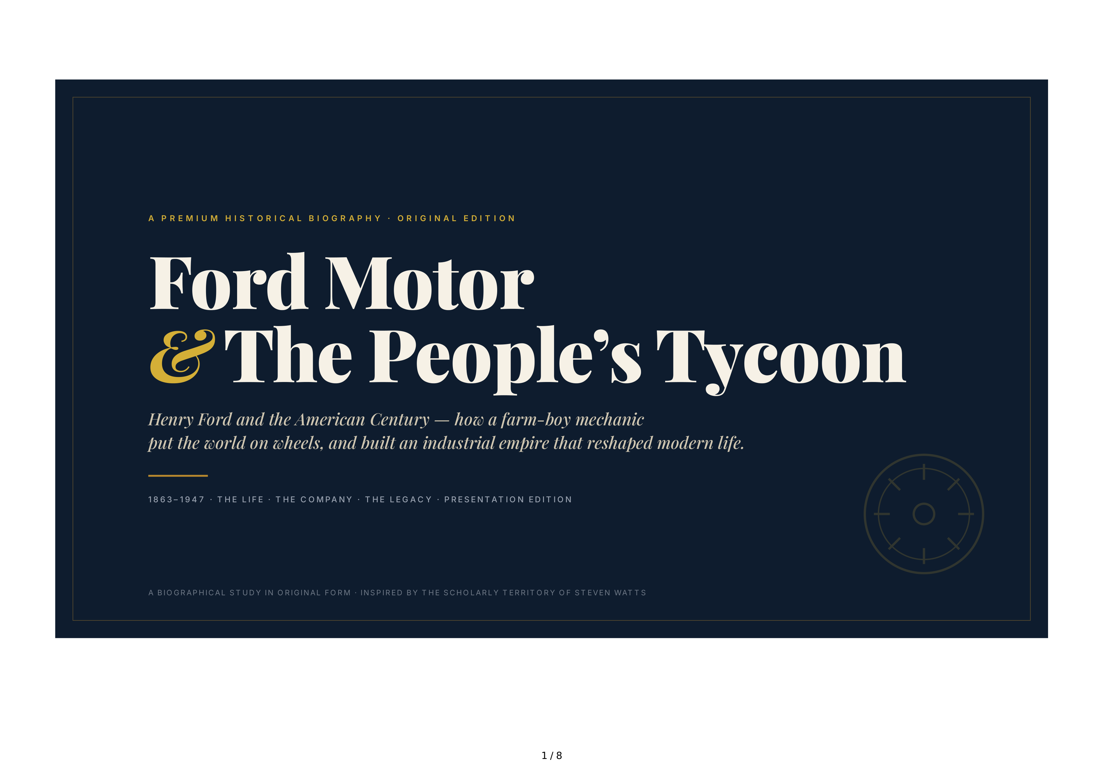 Ford Motor The People's Tycoon Biography — page 1