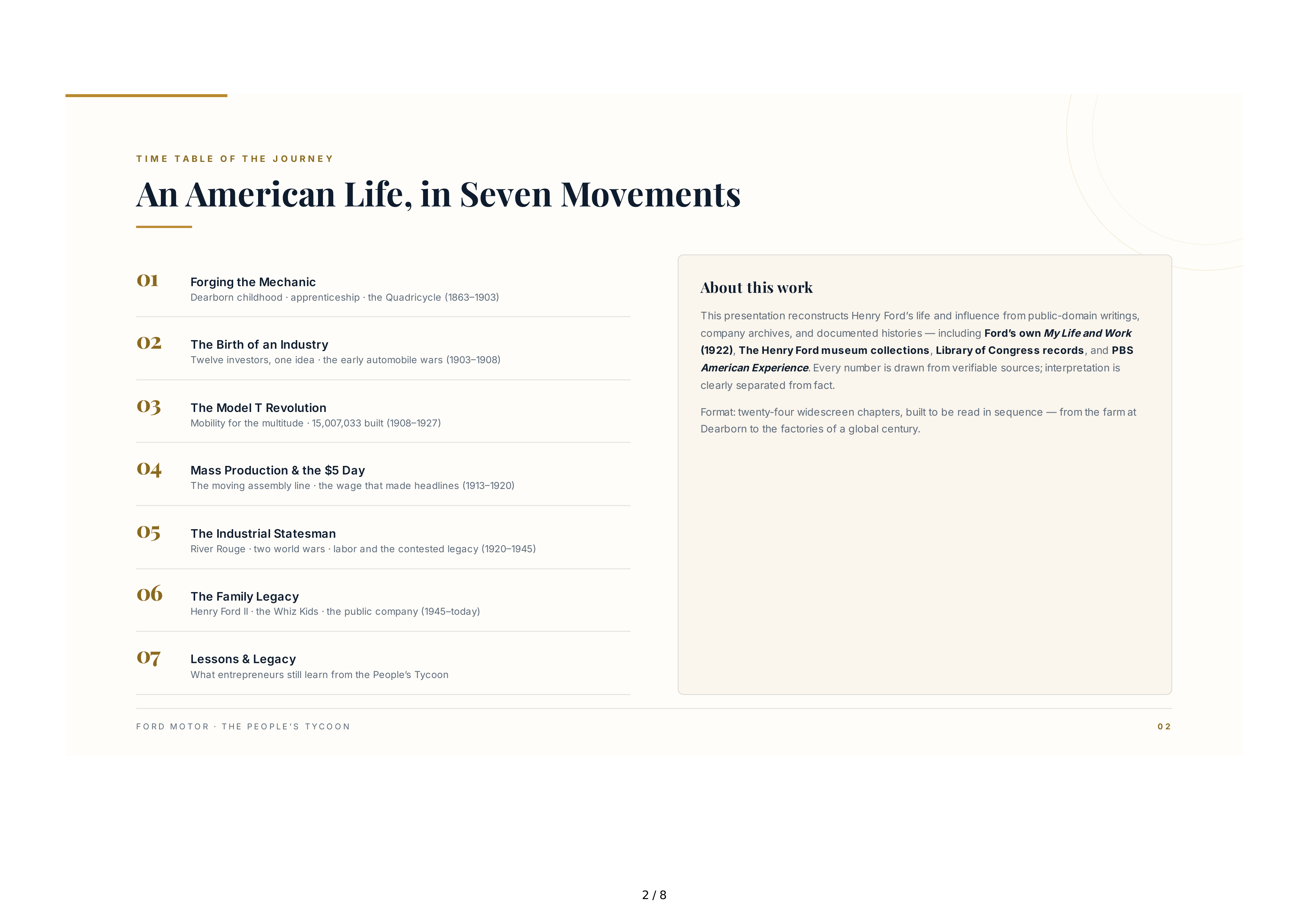 Ford Motor The People's Tycoon Biography — page 2