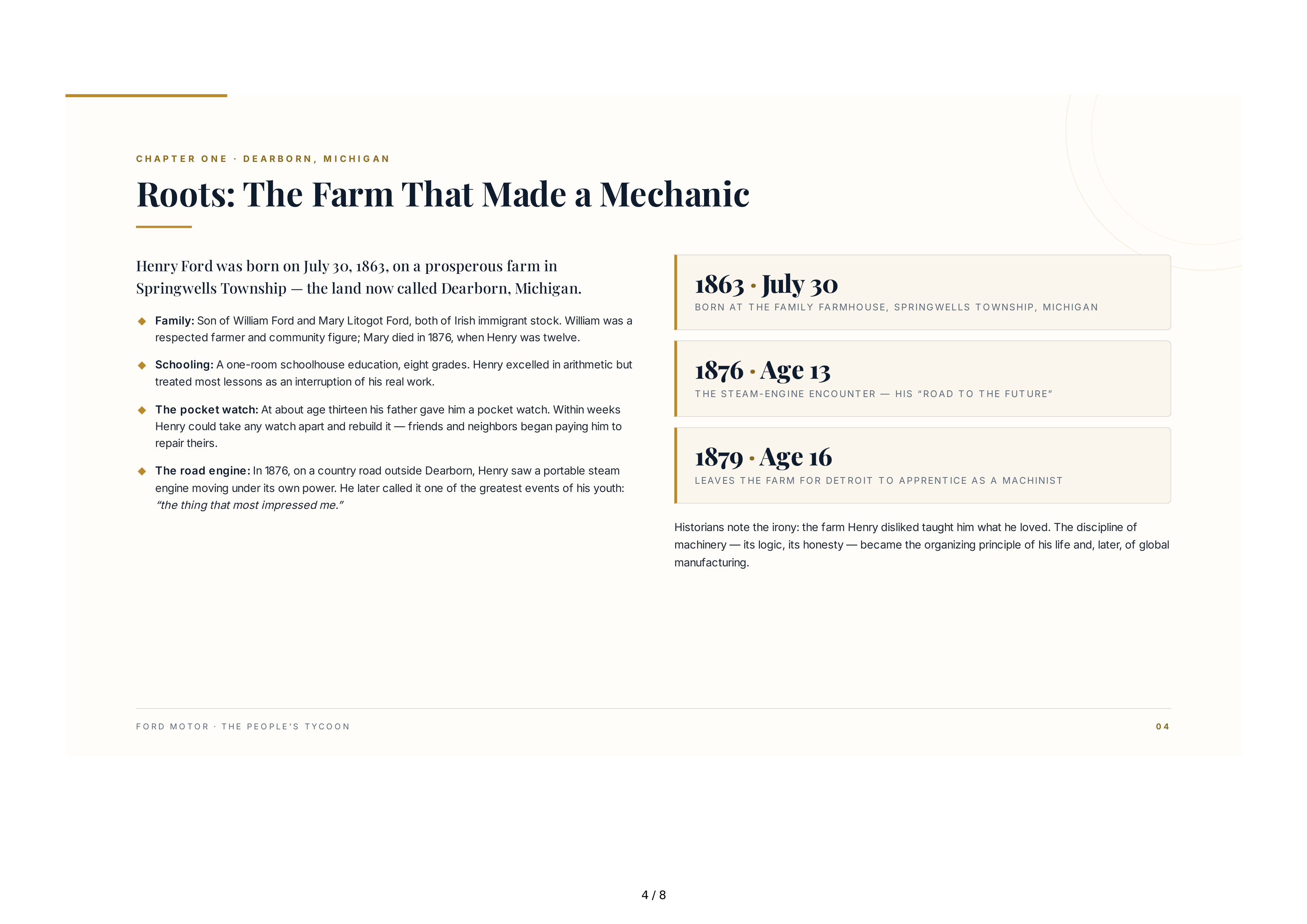 Ford Motor The People's Tycoon Biography — page 4