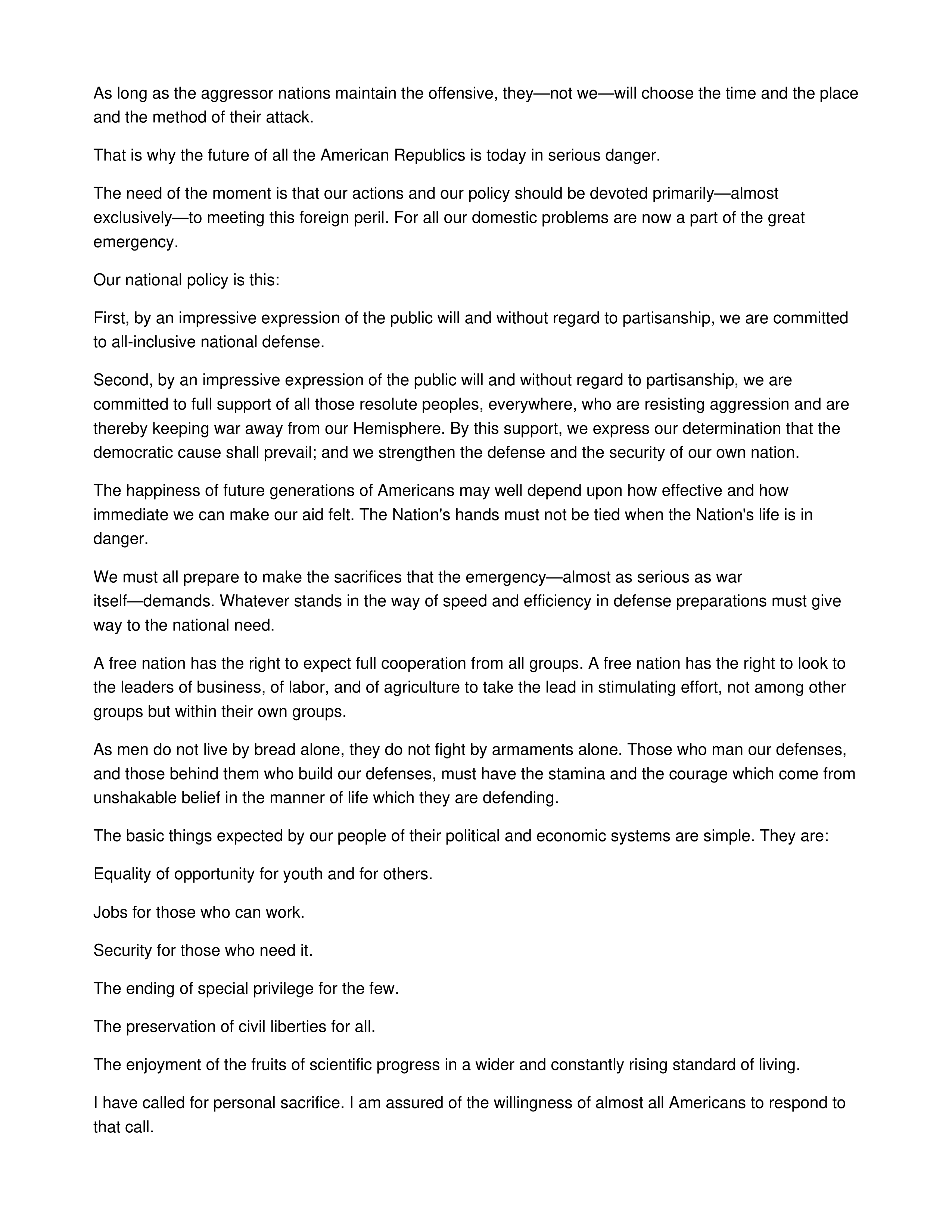 Four Freedoms Persuasive Speech — page 2