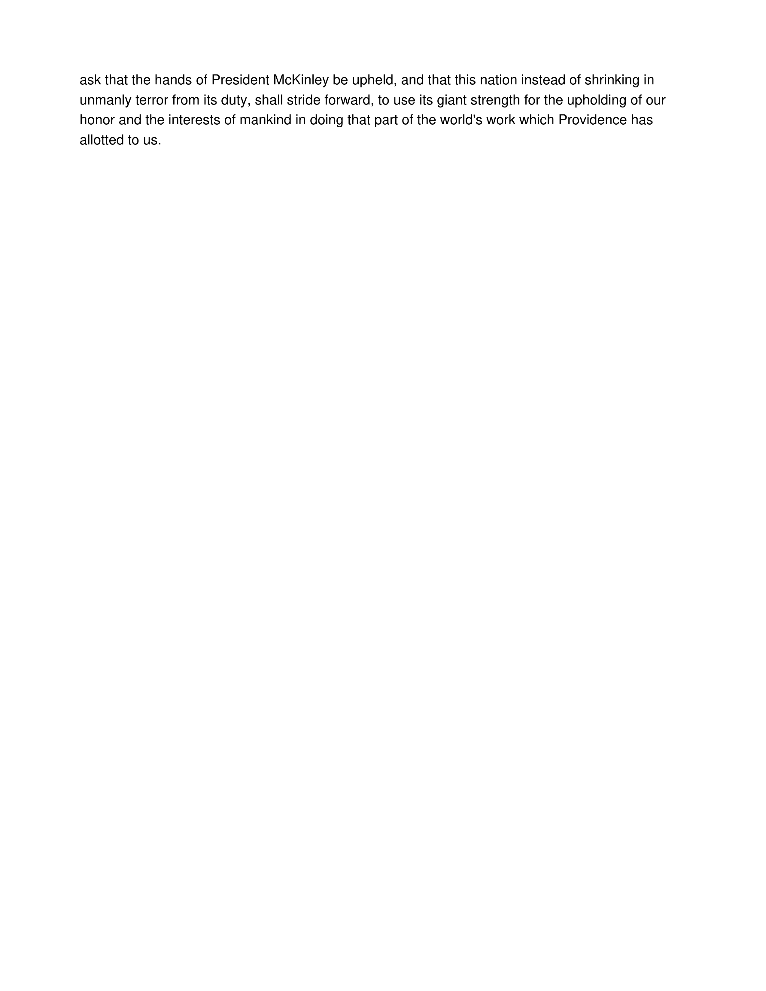 Free Silver, Trusts, and the Philippines Persuasive Speech — page 2