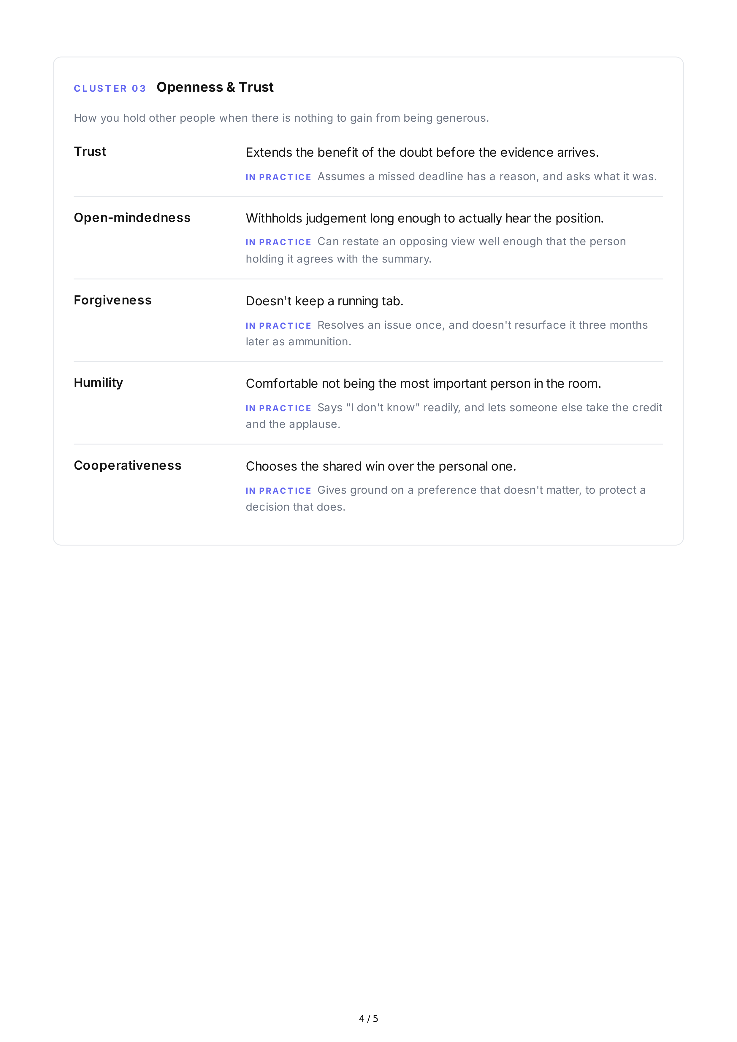 Friendliness Personality Traits — page 4