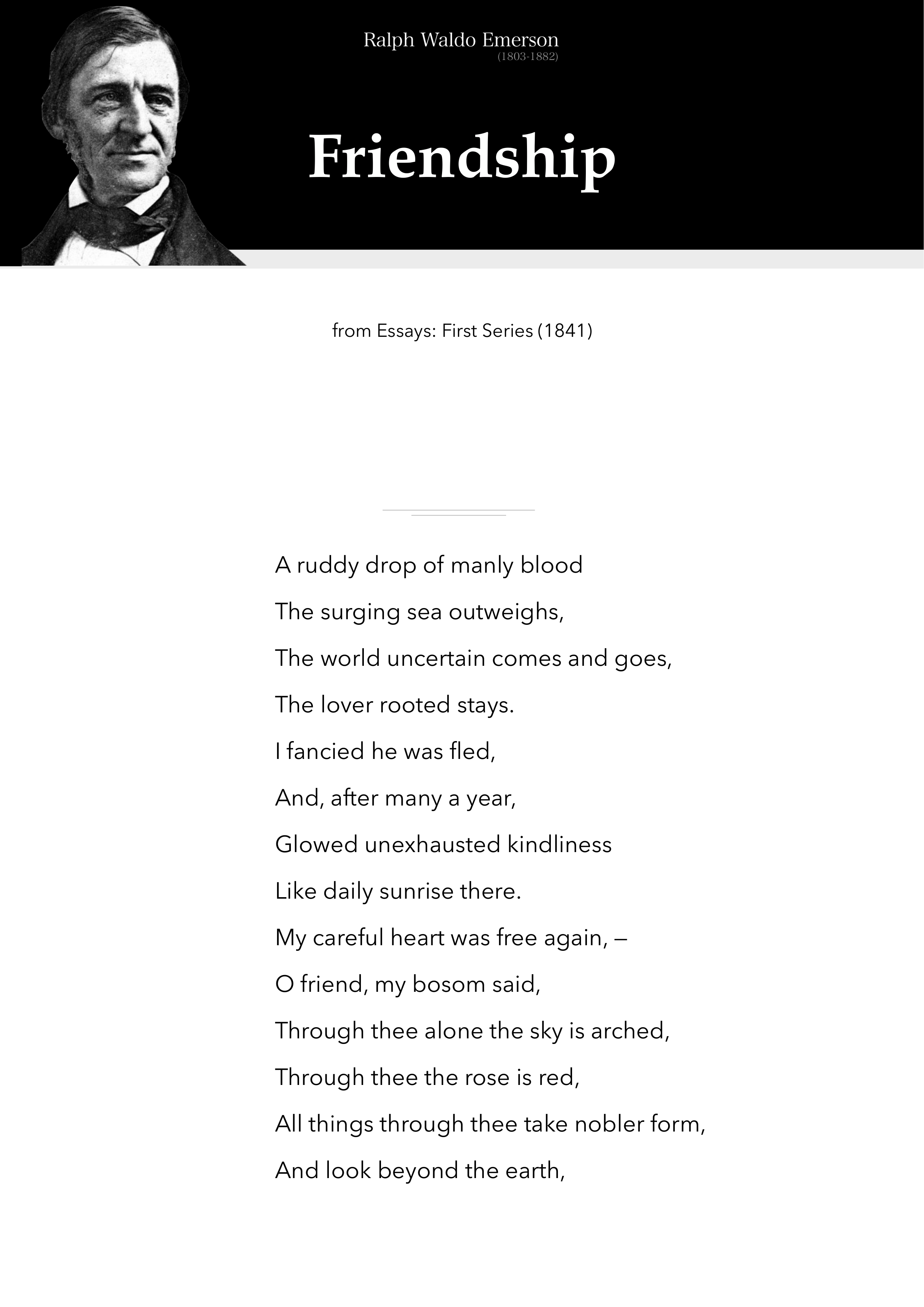 Friendship Essay — page 1