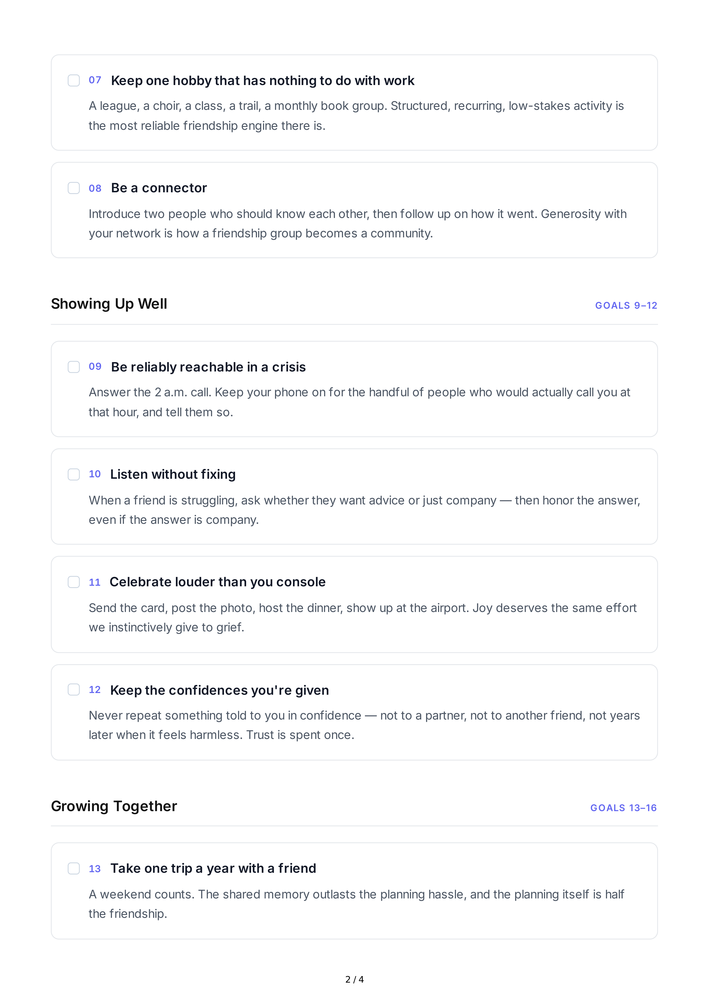 Friendship Life Goals — page 2